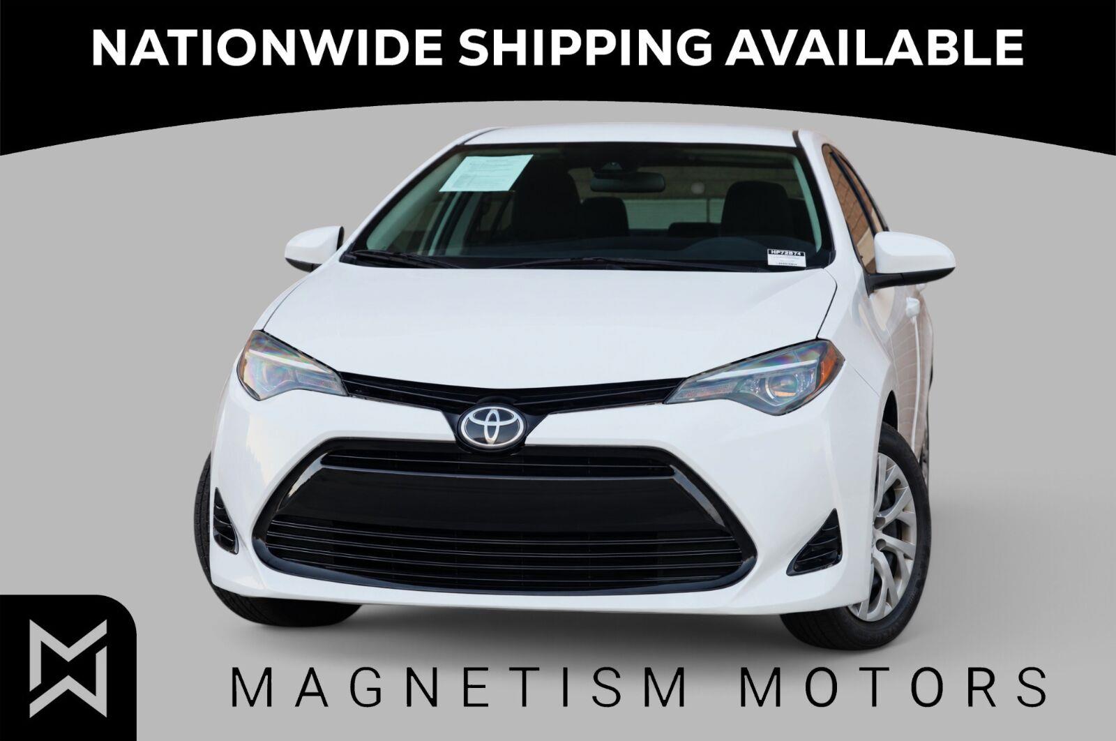 Super White 2017 Toyota Corolla Sedan Front-Wheel Drive Automatic
