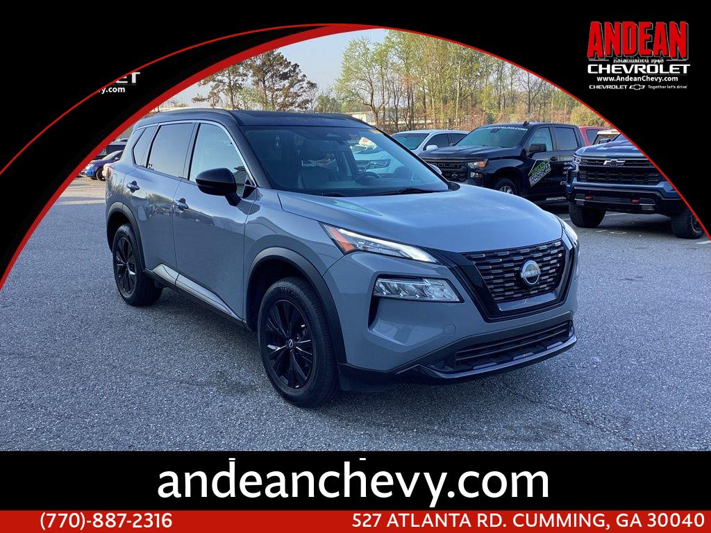 Boulder Gray Pearl/Super Black 2023 Nissan Rogue SV AWD SUV / Crossover All-Wheel Drive Continuously Variable Transmission