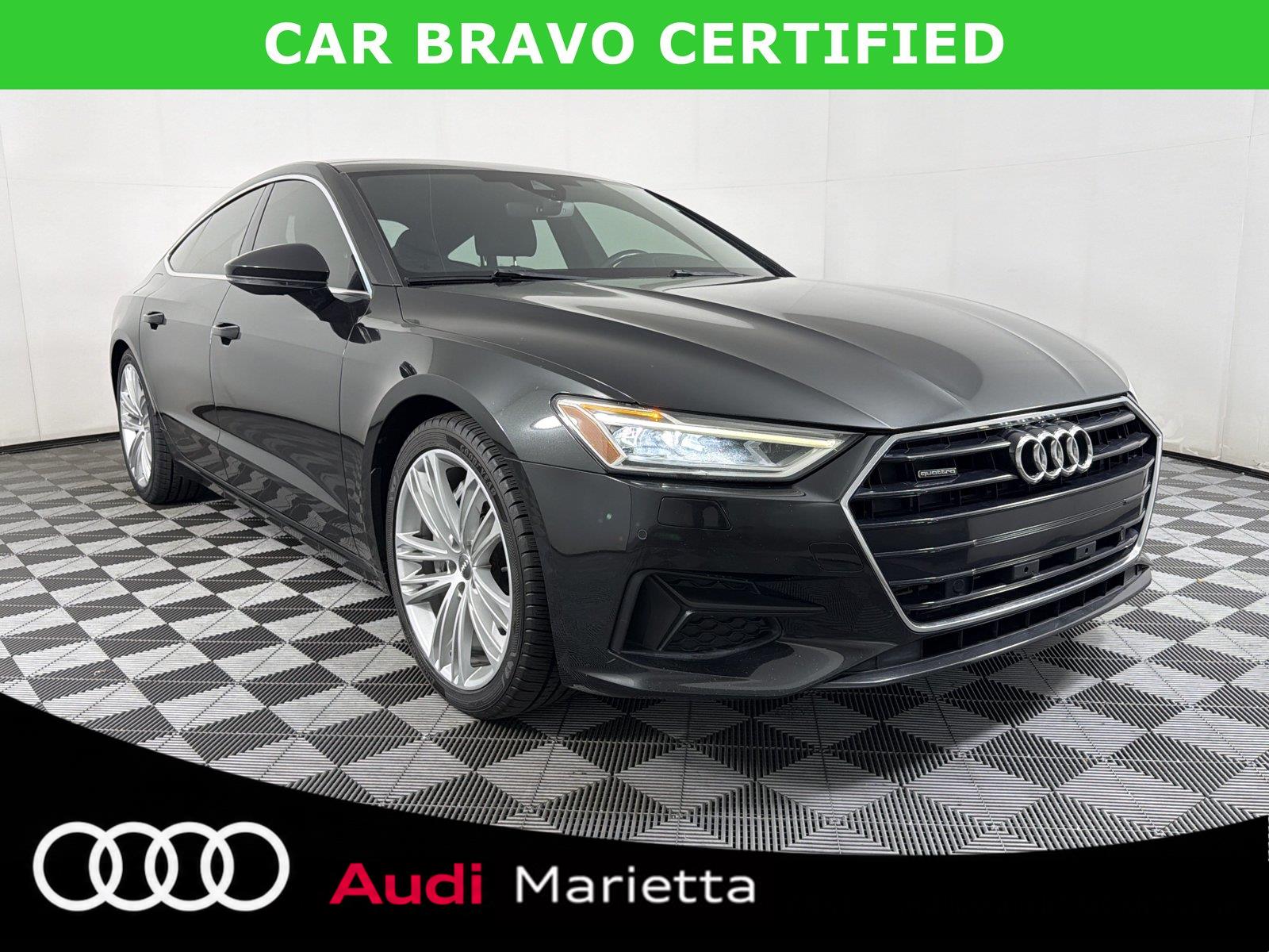Vesuvius Gray Metallic 2019 Audi A7 Sedan All-Wheel Drive Automatic