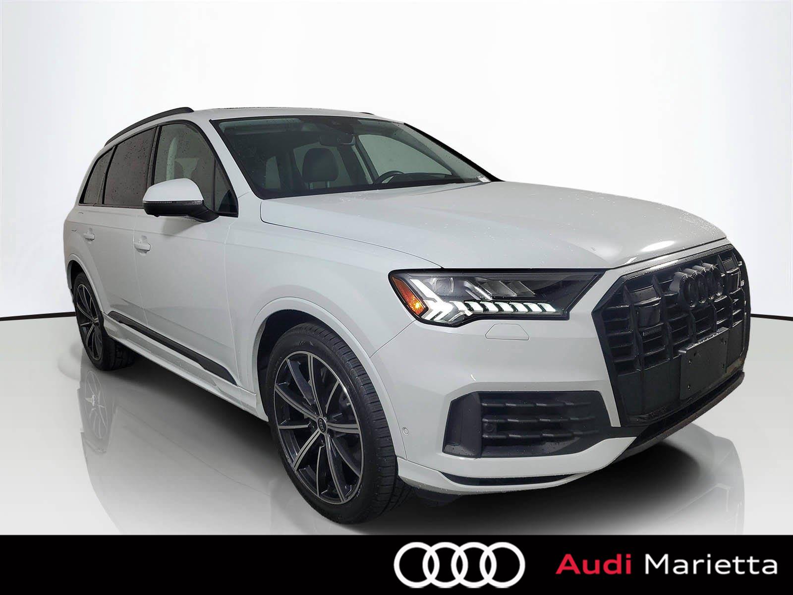 Glacier White Metallic 2024 Audi Q7 SUV / Crossover All-Wheel Drive Automatic