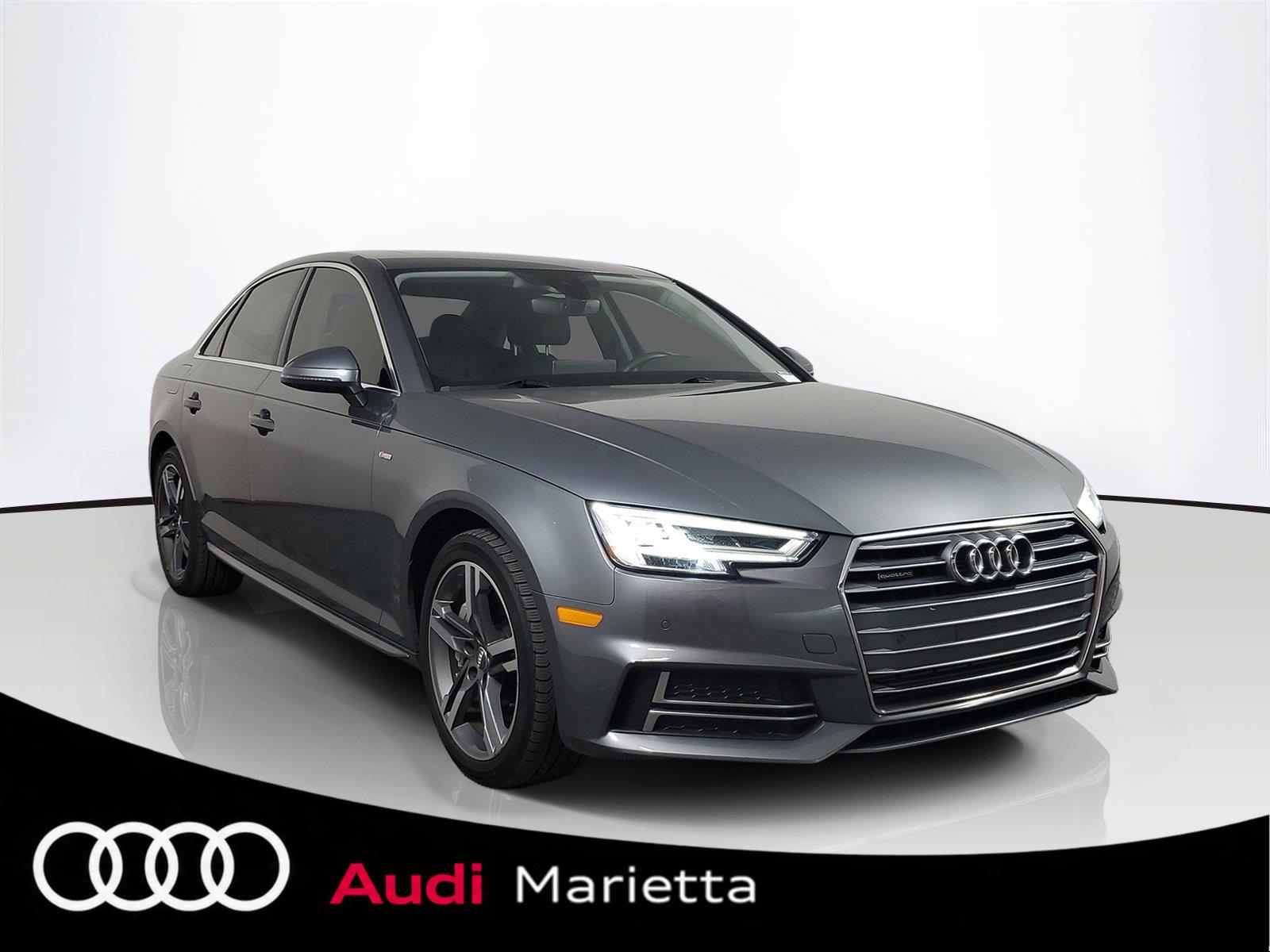 Monsoon Gray Metallic 2018 Audi A4 Sedan All-Wheel Drive Automatic