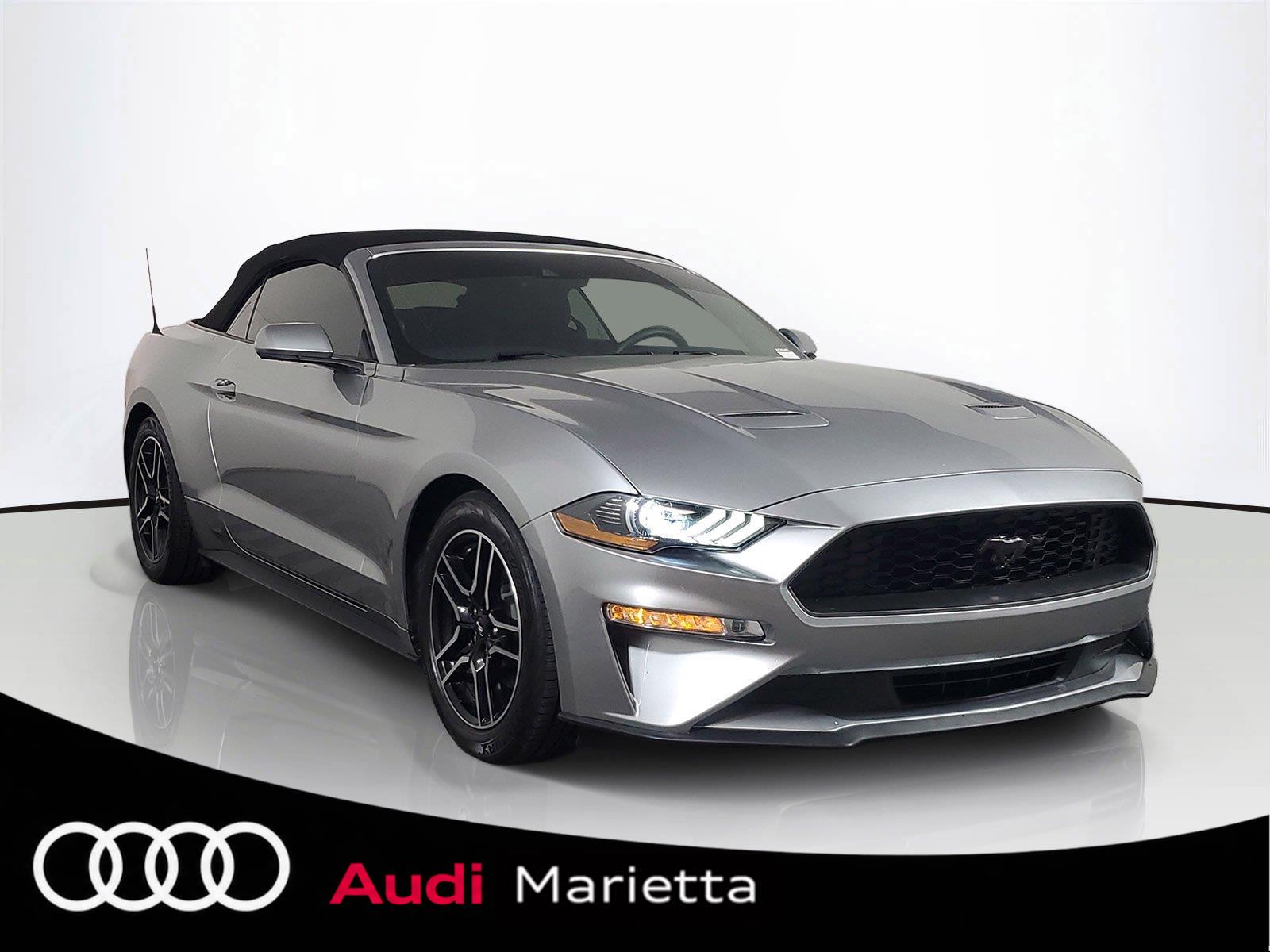 Iconic Silver 2021 Ford Mustang Convertible Rear-Wheel Drive Automatic