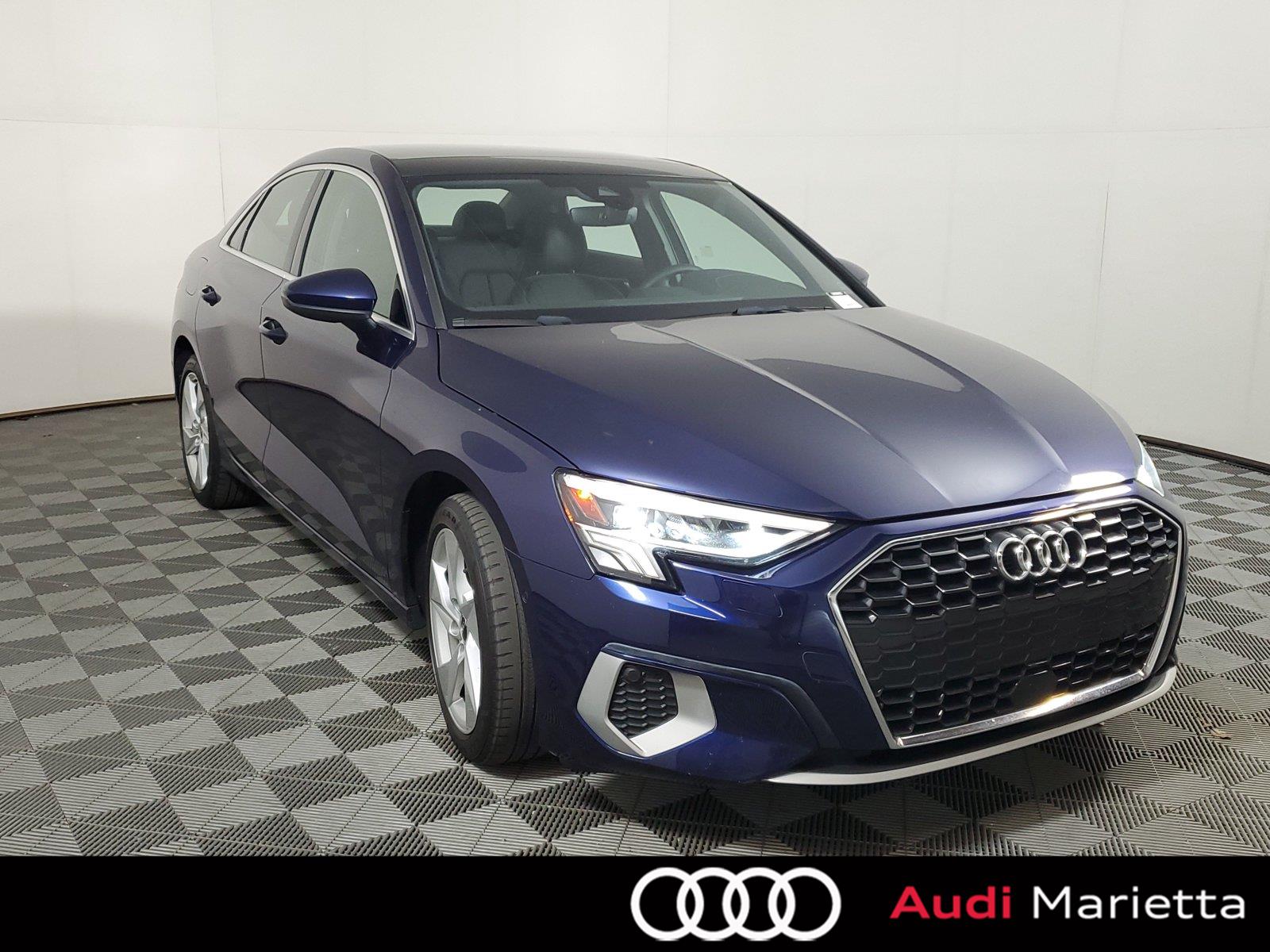 Navarra Blue Metallic 2023 Audi A3 Sedan Front-Wheel Drive Automatic