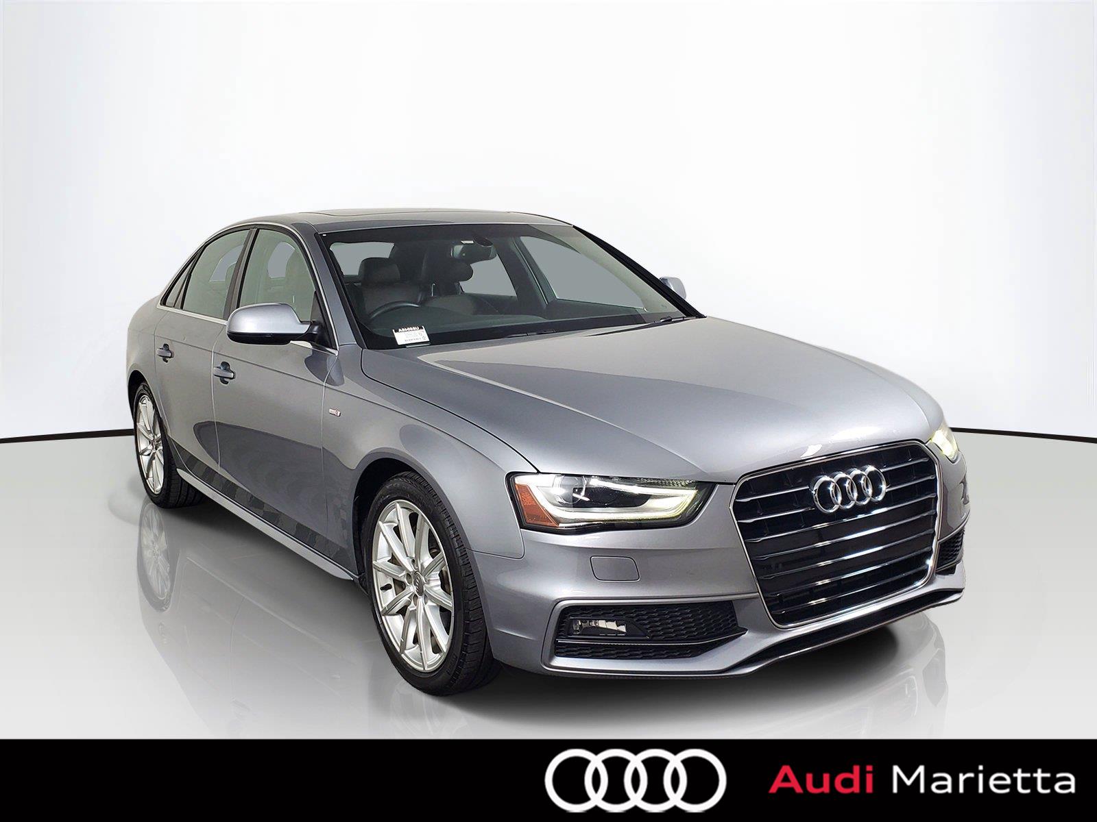 Tornado Gray Metallic 2015 Audi A4 Sedan Front-Wheel Drive Continuously Variable Transmission