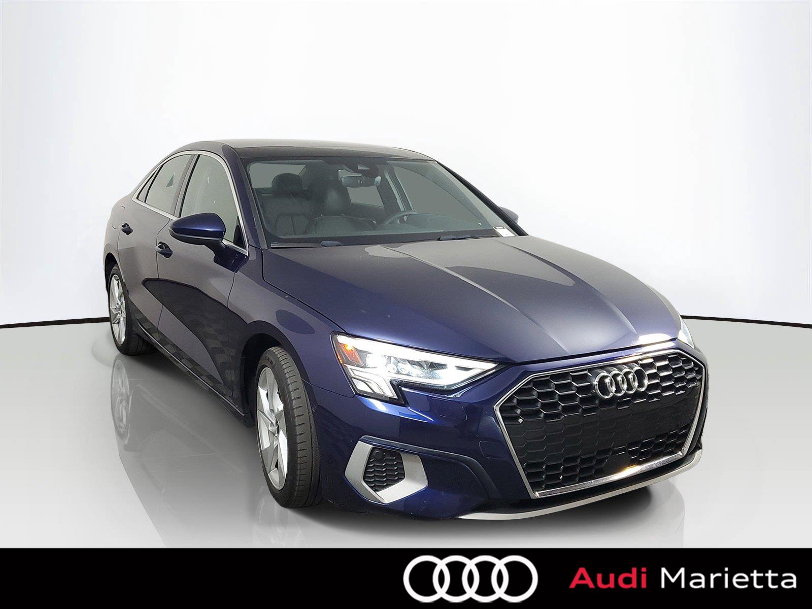 Navarra Blue Metallic 2023 Audi A3 Sedan Front-Wheel Drive Automatic