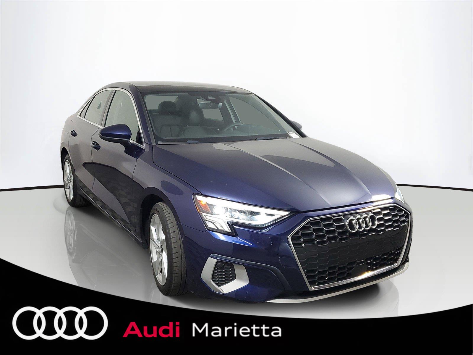 Navarra Blue Metallic 2023 Audi A3 Sedan Front-Wheel Drive Automatic