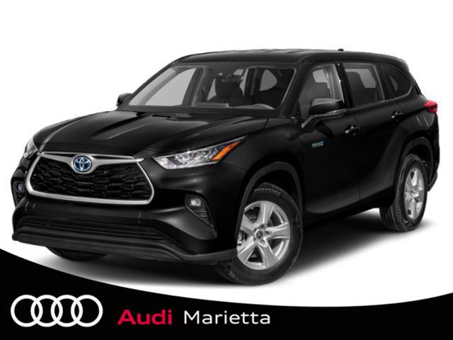 Midnight Black Metallic 2022 Toyota Highlander Hybrid SUV / Crossover All-Wheel Drive Continuously Variable Transmission