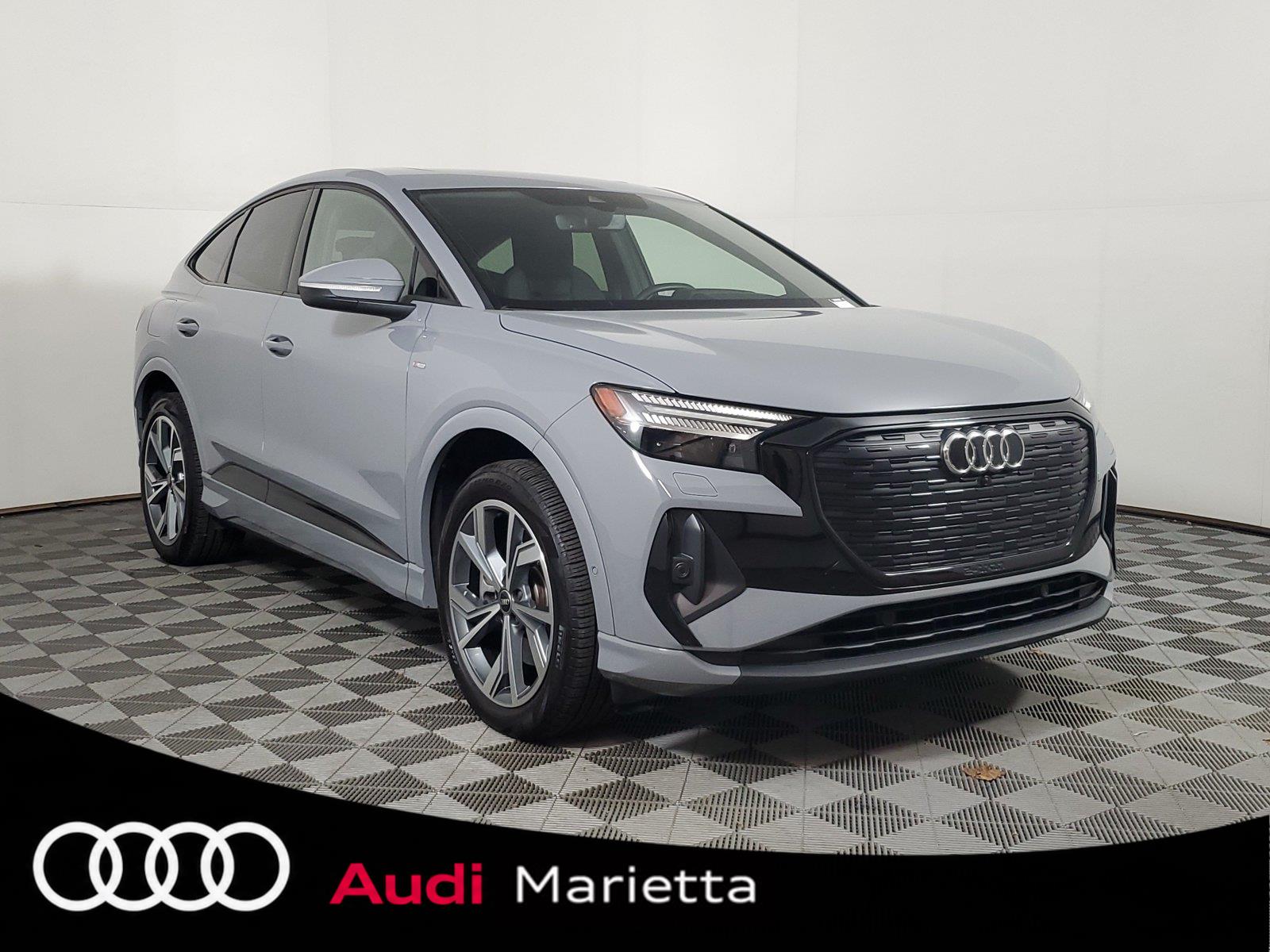 Pebble Gray 2024 Audi Q4 e-tron Sportback Sedan All-Wheel Drive Automatic