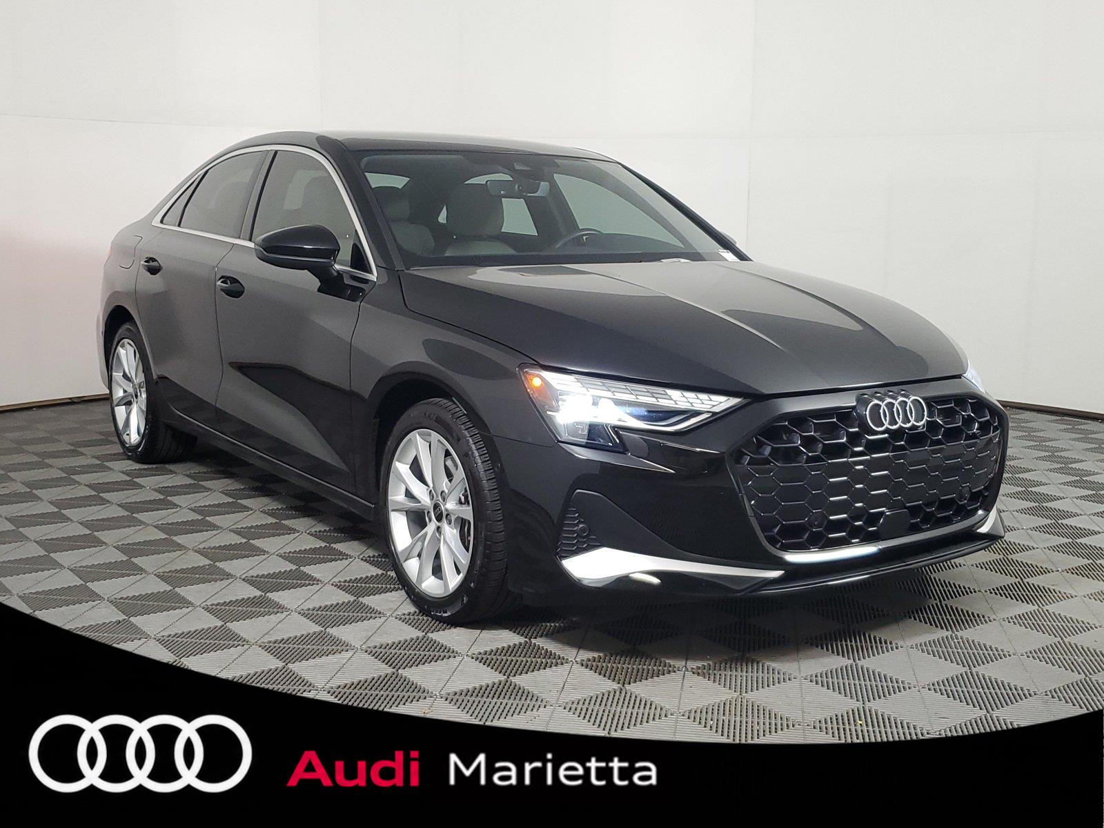 Mythos Black Metallic 2025 Audi A3 Sedan All-Wheel Drive Automatic