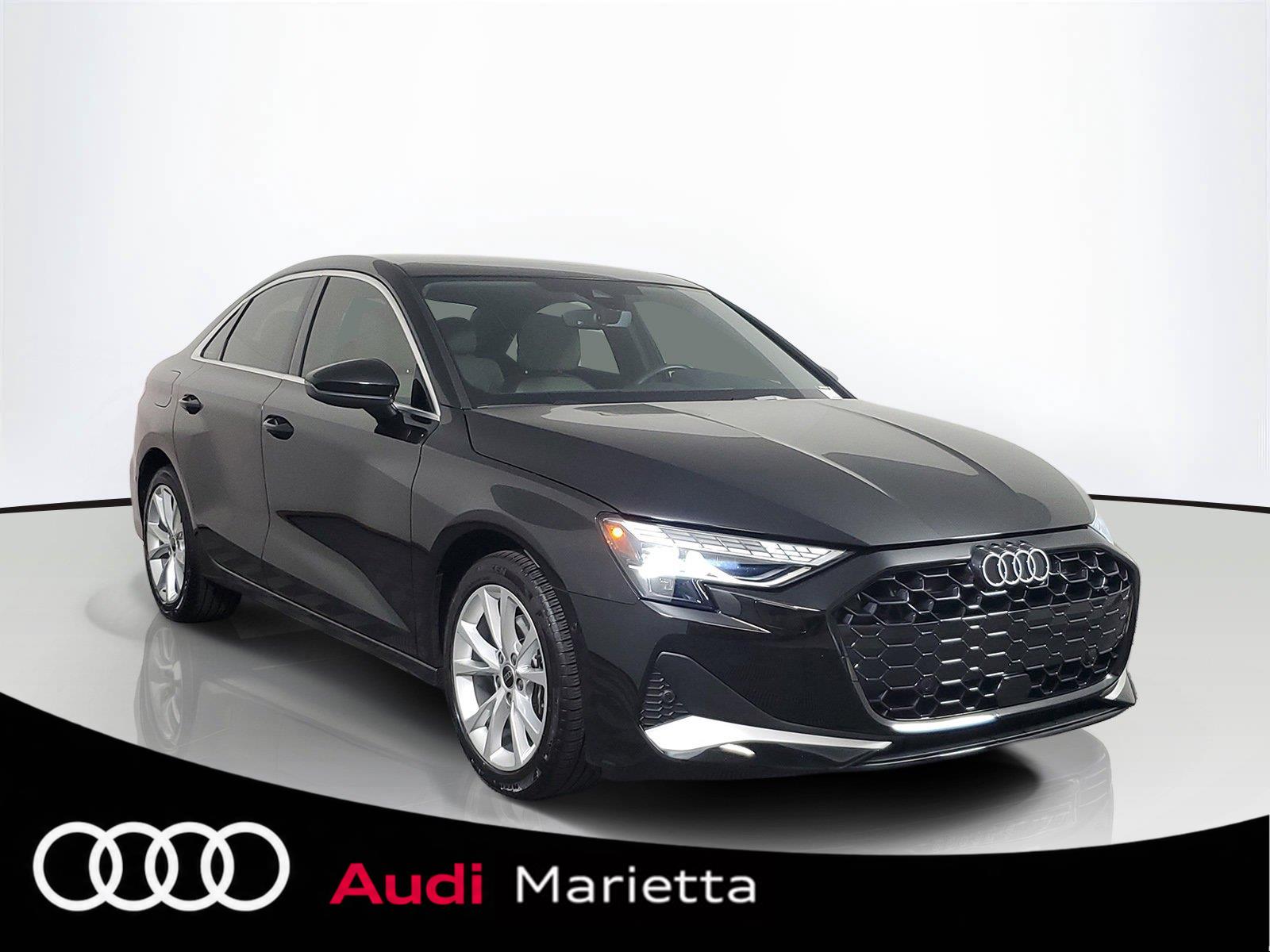 Mythos Black Metallic 2025 Audi A3 Sedan All-Wheel Drive Automatic