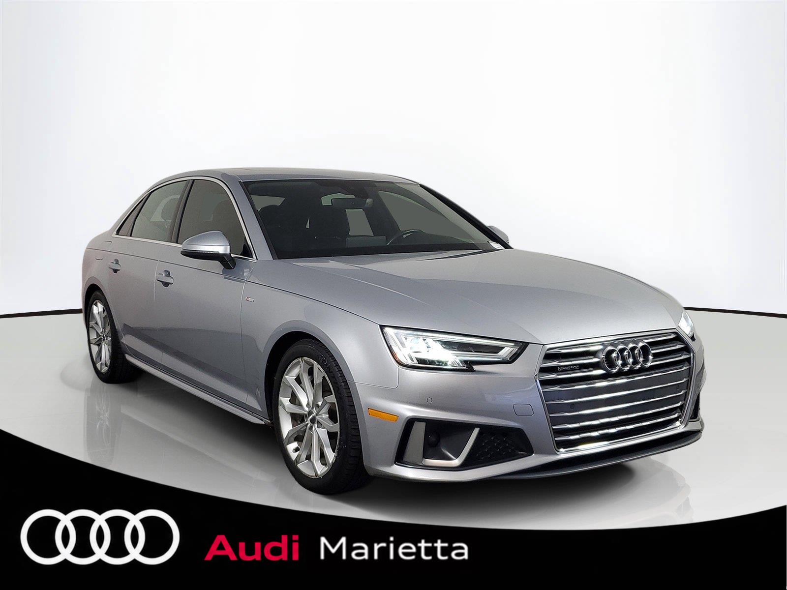 Florett Silver Metallic 2019 Audi A4 Sedan All-Wheel Drive Automatic
