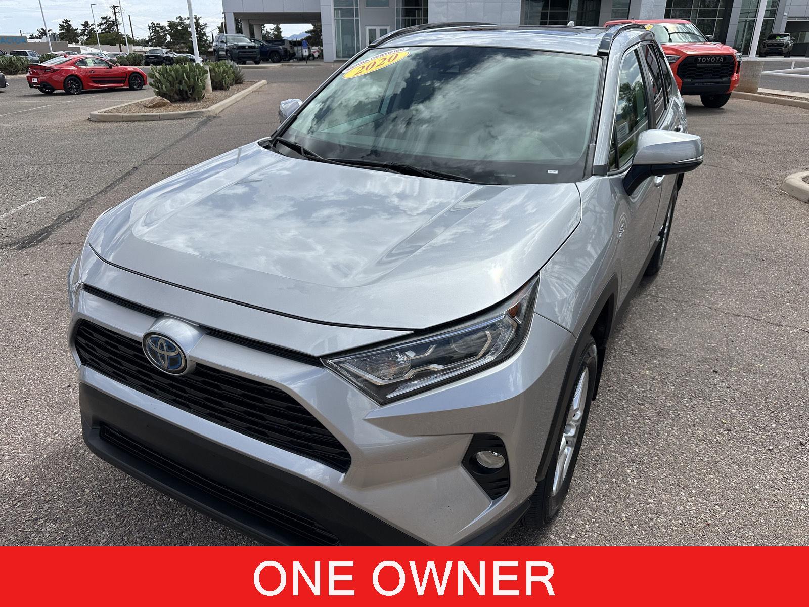 Silver Sky Metallic 2020 Toyota RAV4 Hybrid XLE AWD SUV / Crossover All-Wheel Drive Continuously Variable Transmission