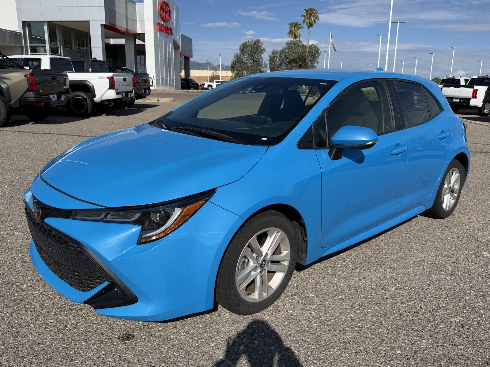 Blue Flame 2019 Toyota Corolla Hatchback Hatchback Front-Wheel Drive Manual