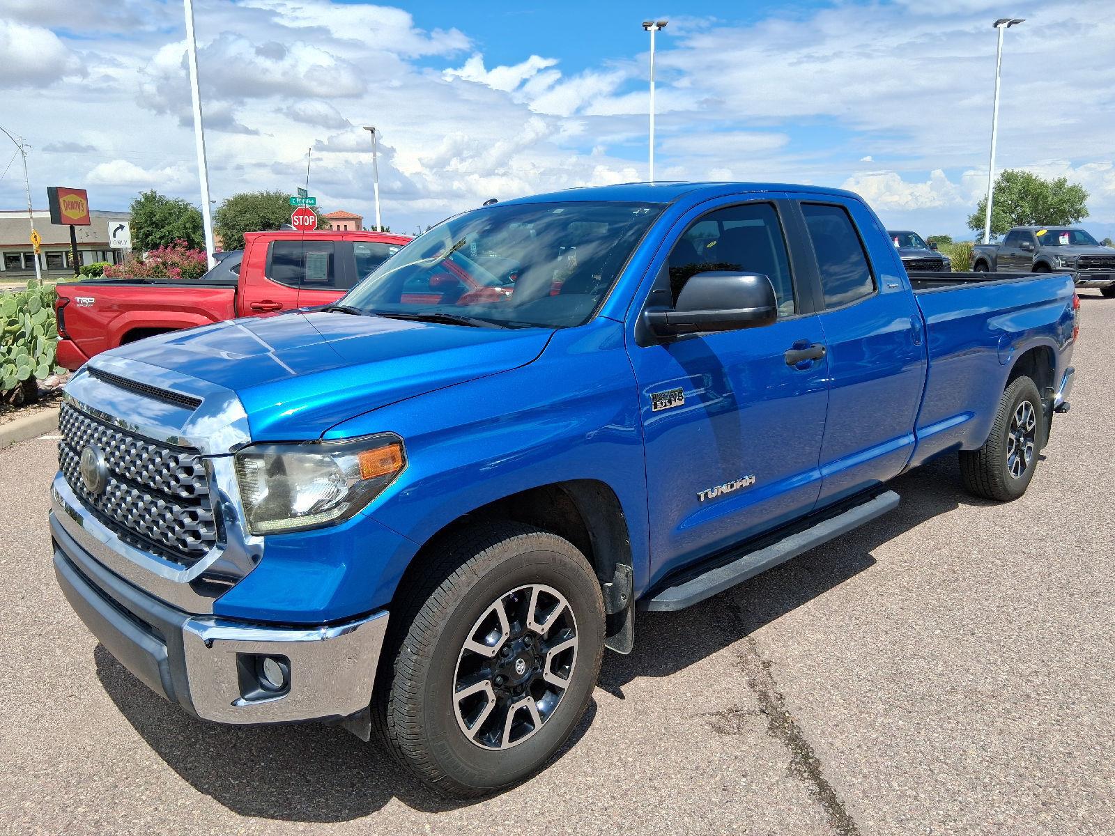 Blazing Blue Pearl 2018 Toyota Tundra Pickup Truck Four-Wheel Drive Automatic