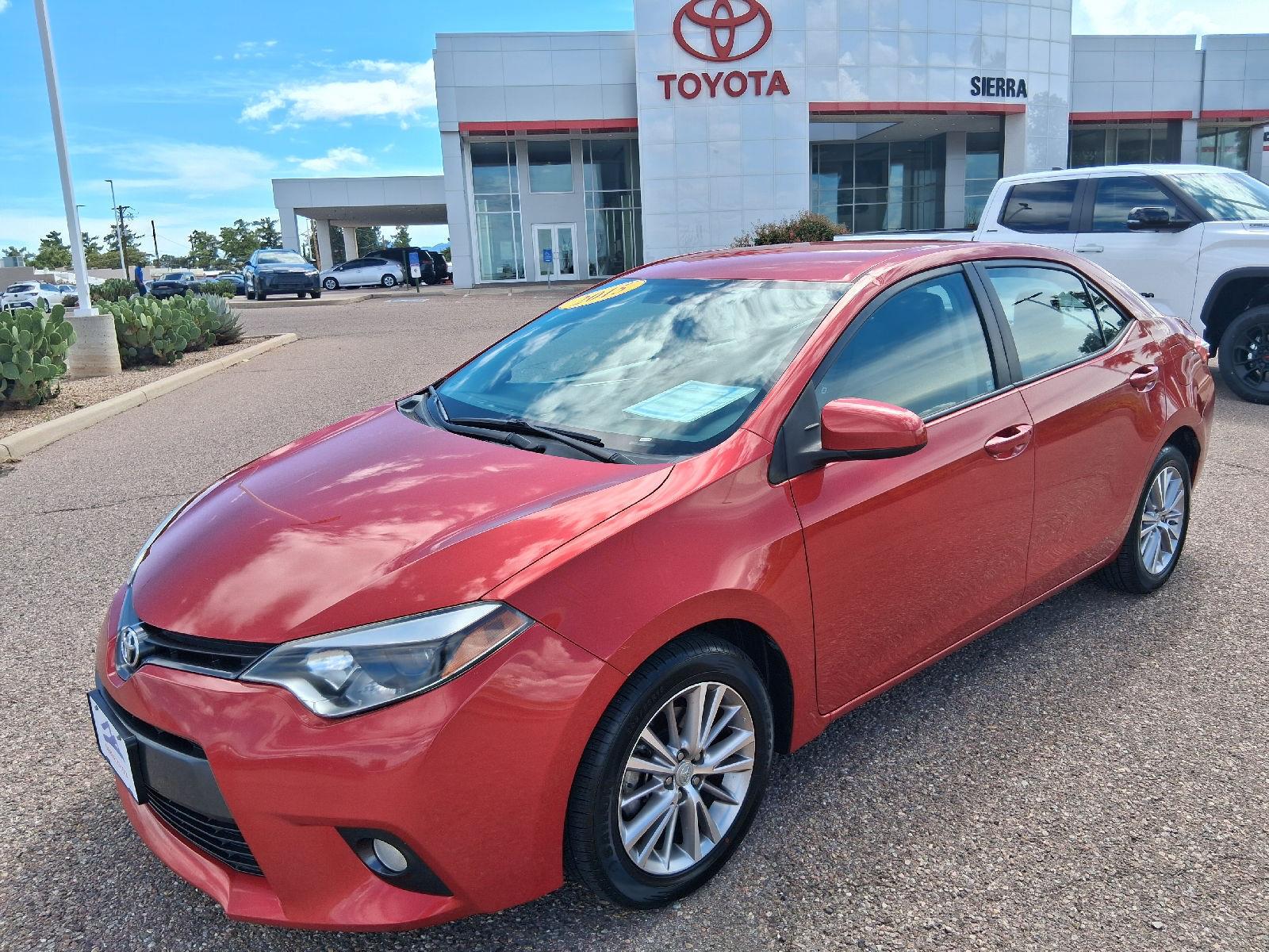 Barcelona Red Metallic 2015 Toyota Corolla Sedan Front-Wheel Drive Continuously Variable Transmission