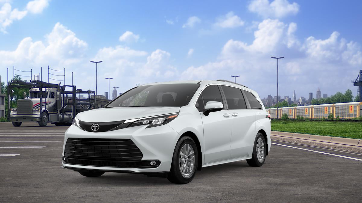 White (Wind Chill Pearl) 2026 Toyota Sienna Minivan Front-Wheel Drive Continuously Variable Transmission