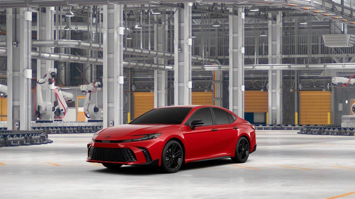 Red 2027 Toyota Camry Sedan Front-Wheel Drive
