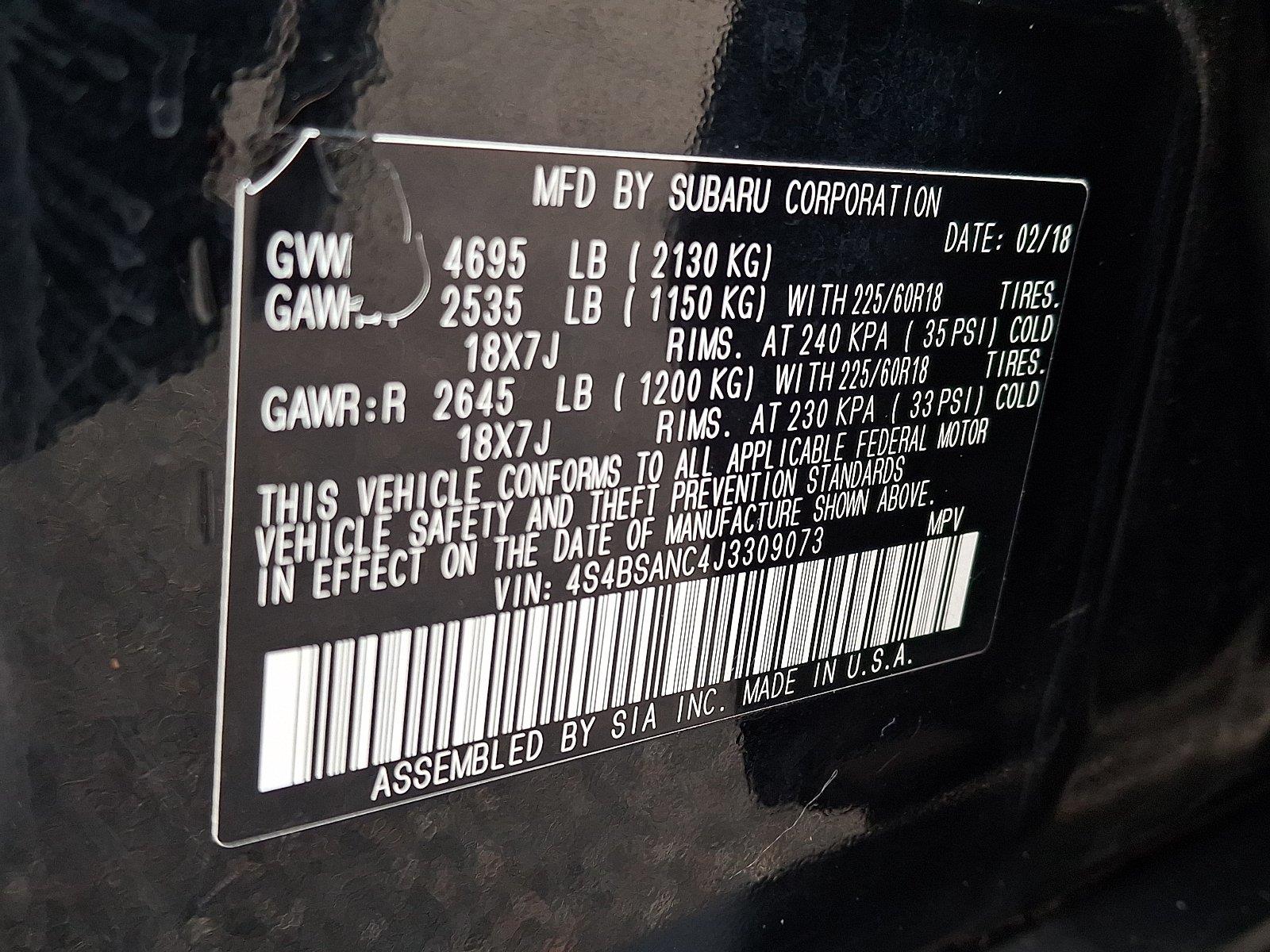 Used 2018 Subaru Outback SUV