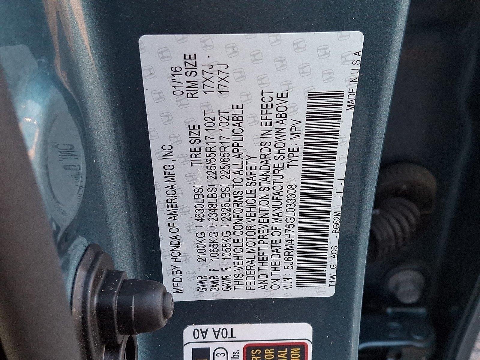 Used 2016 Honda CR-V SUV