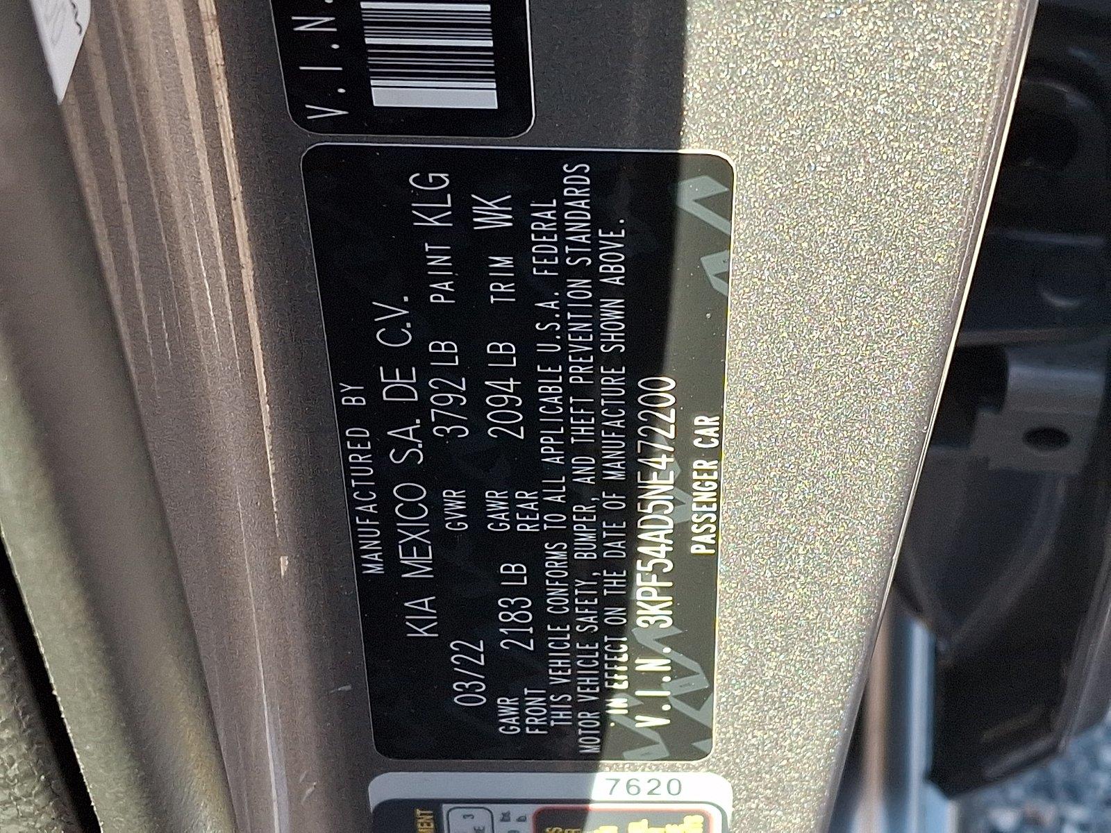 Used 2022 Kia Forte Sedan
