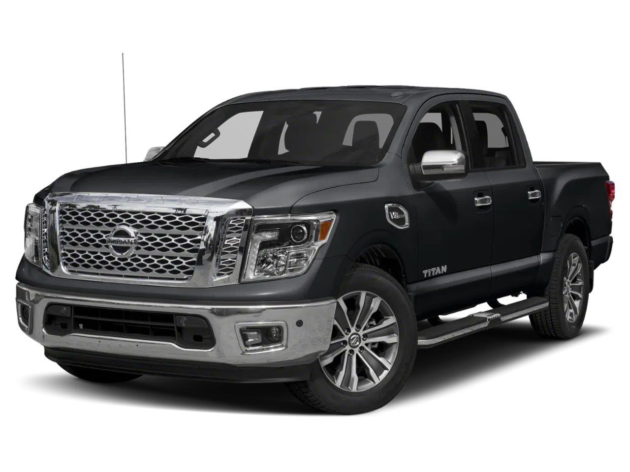 Gray (Magnetic Black) 2018 Nissan Titan Pickup Truck Four-Wheel Drive Automatic