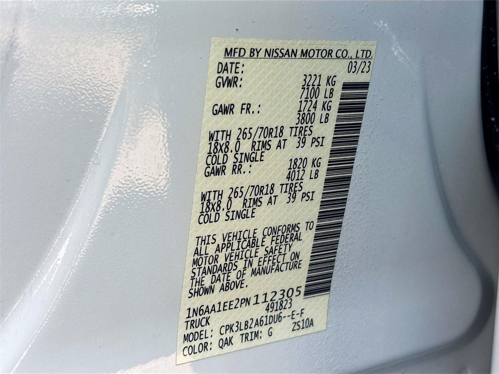 2023 Nissan Titan SV