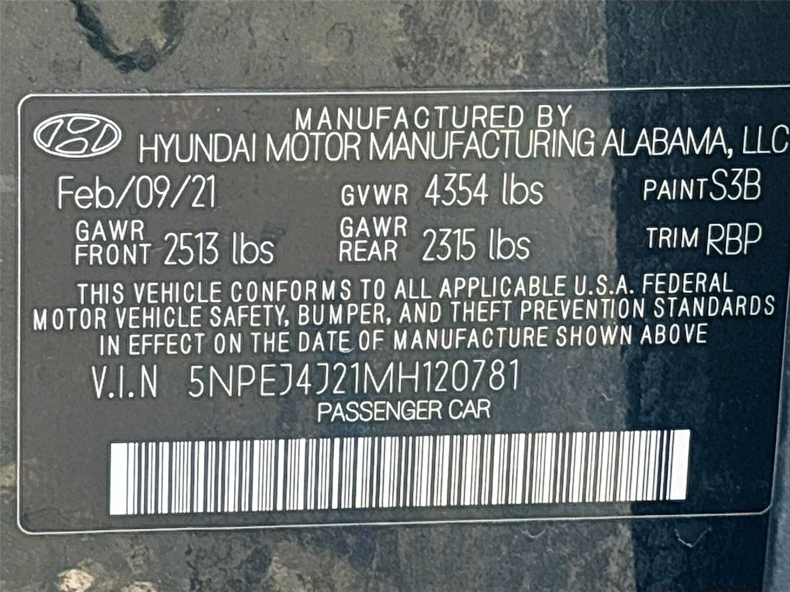 2021 Hyundai Sonata SEL Plus