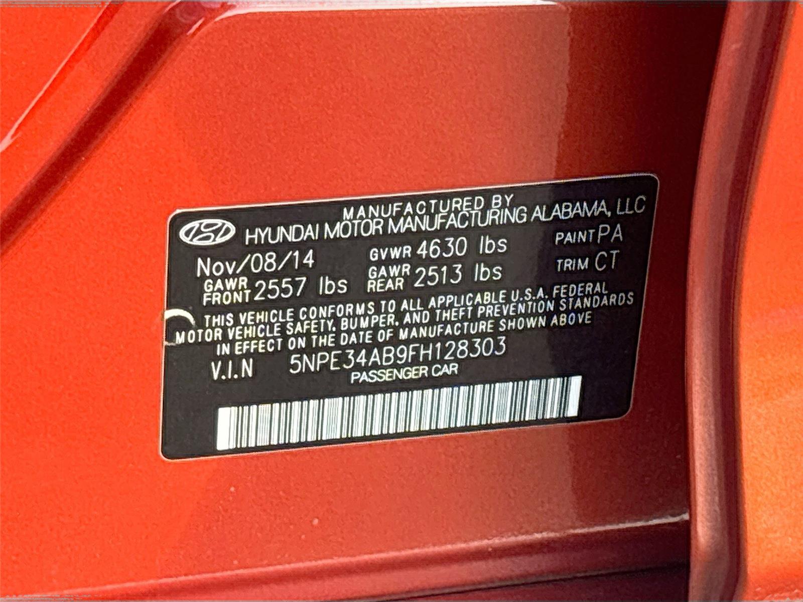 2015 Hyundai Sonata 2.0T Limited