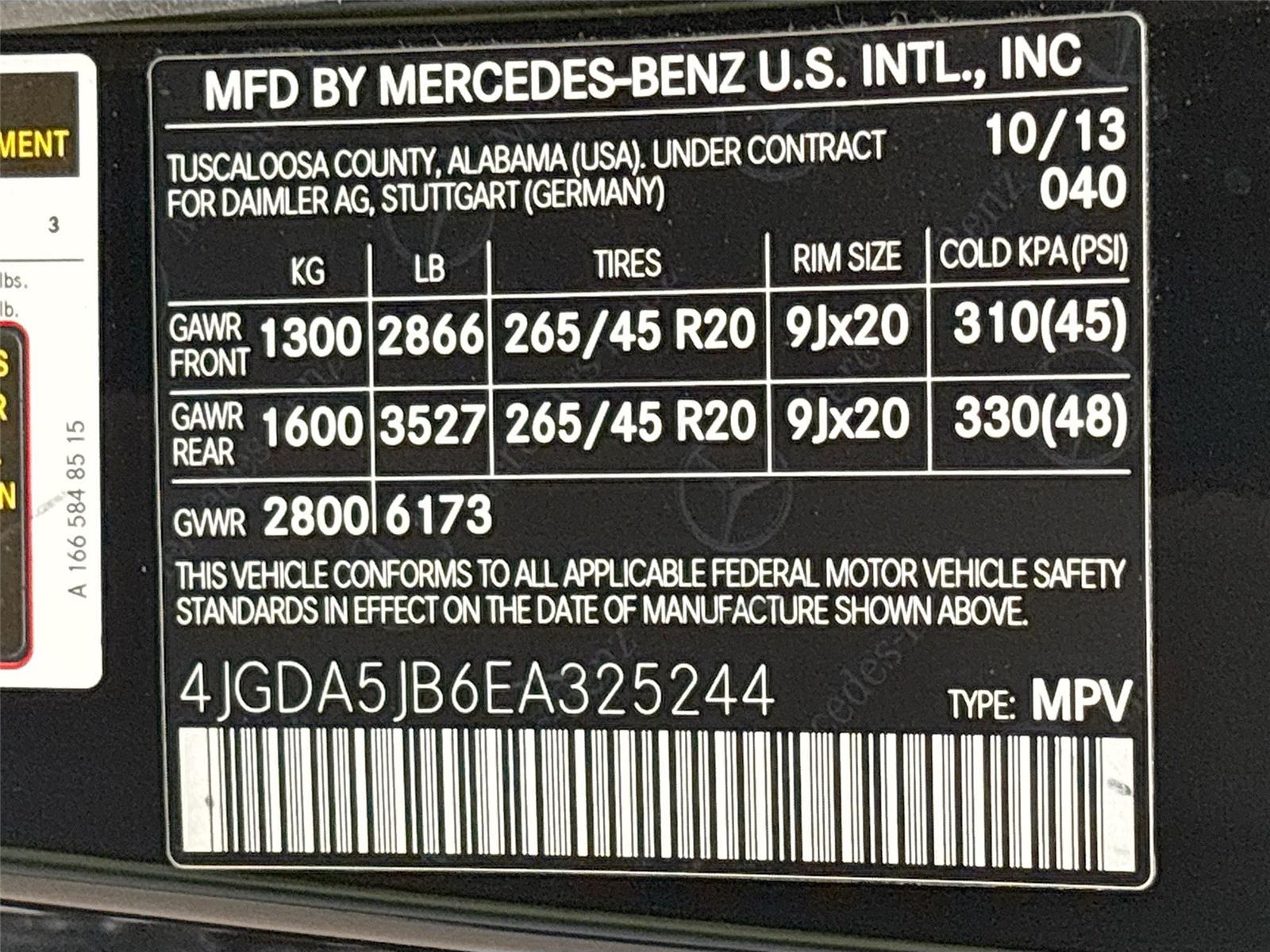 2014 Mercedes-Benz M-Class ML 350