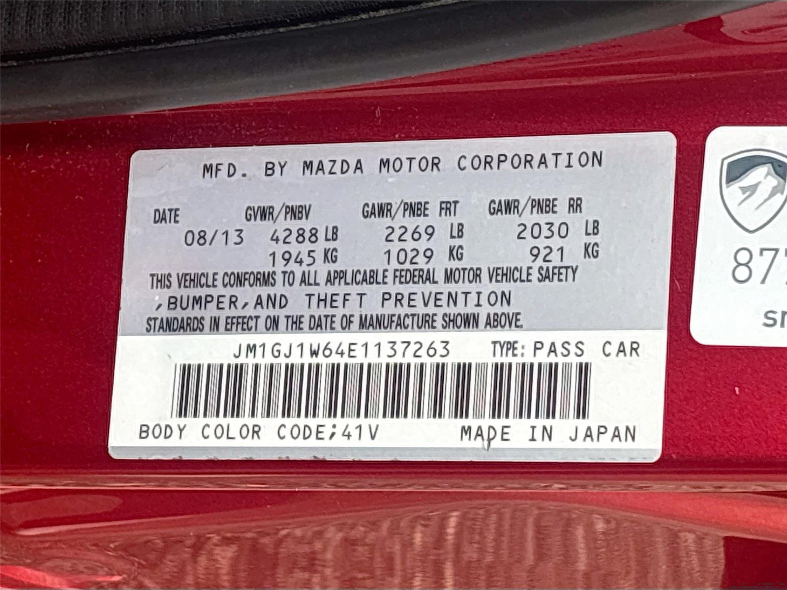2014 Mazda Mazda6 i Grand Touring