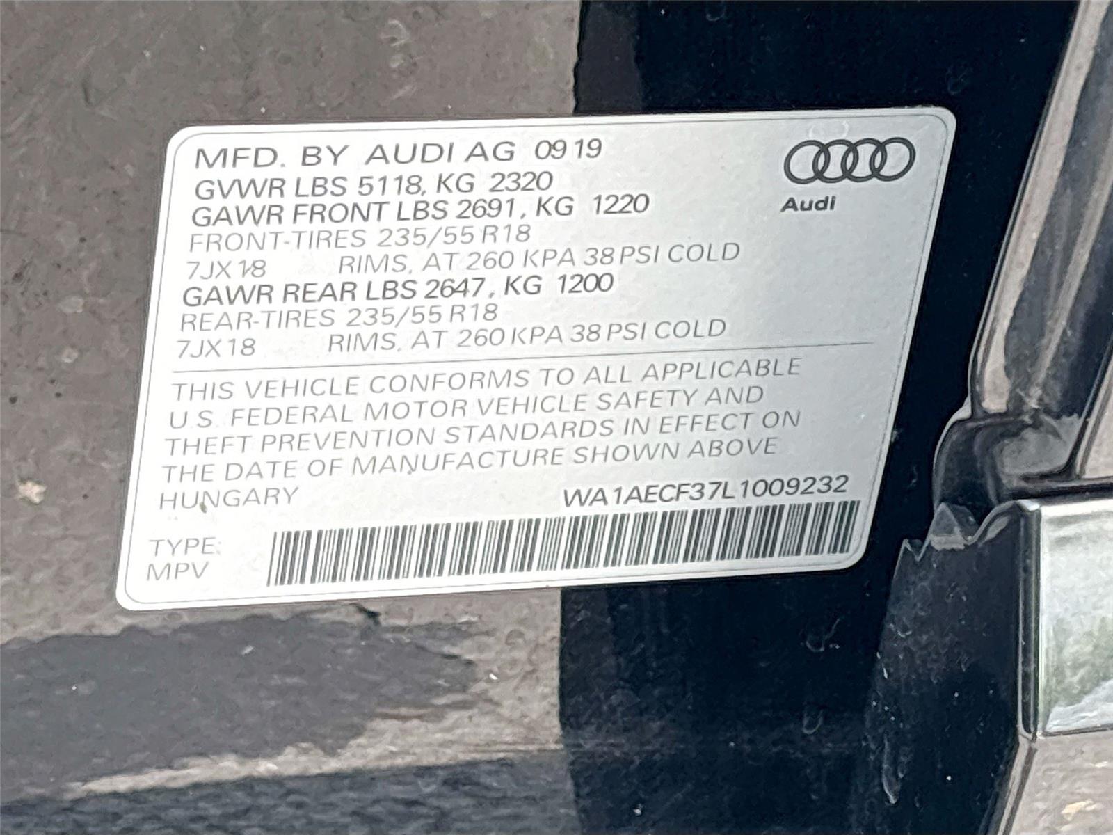 2020 Audi Q3 Premium