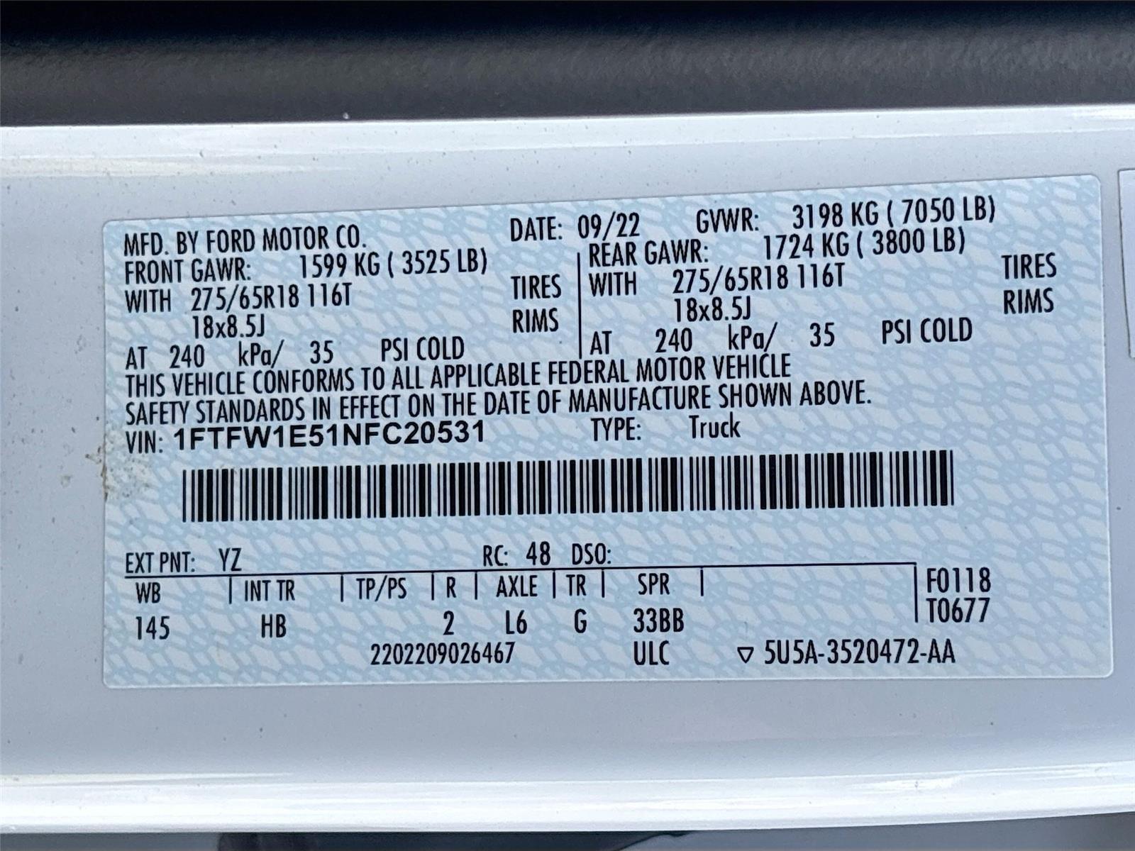 2022 Ford F-150 LARIAT