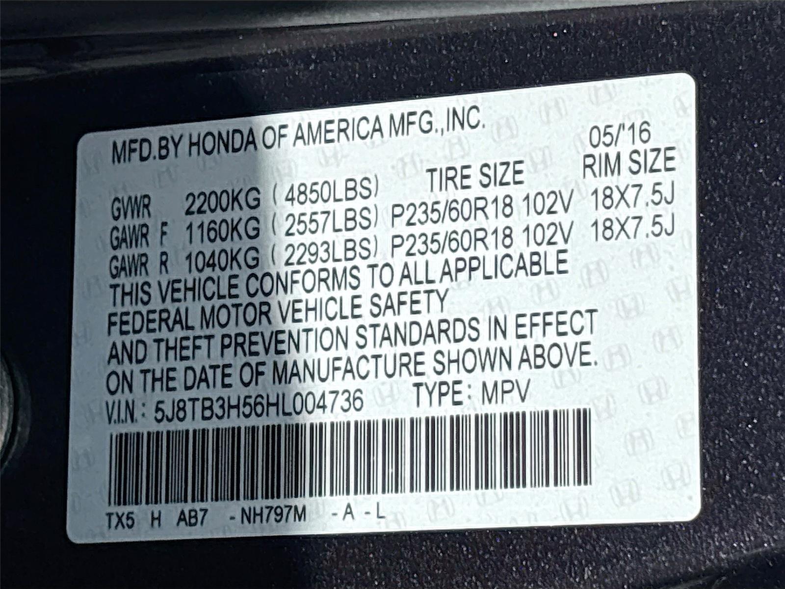 2017 Acura RDX w/Technology Pkg