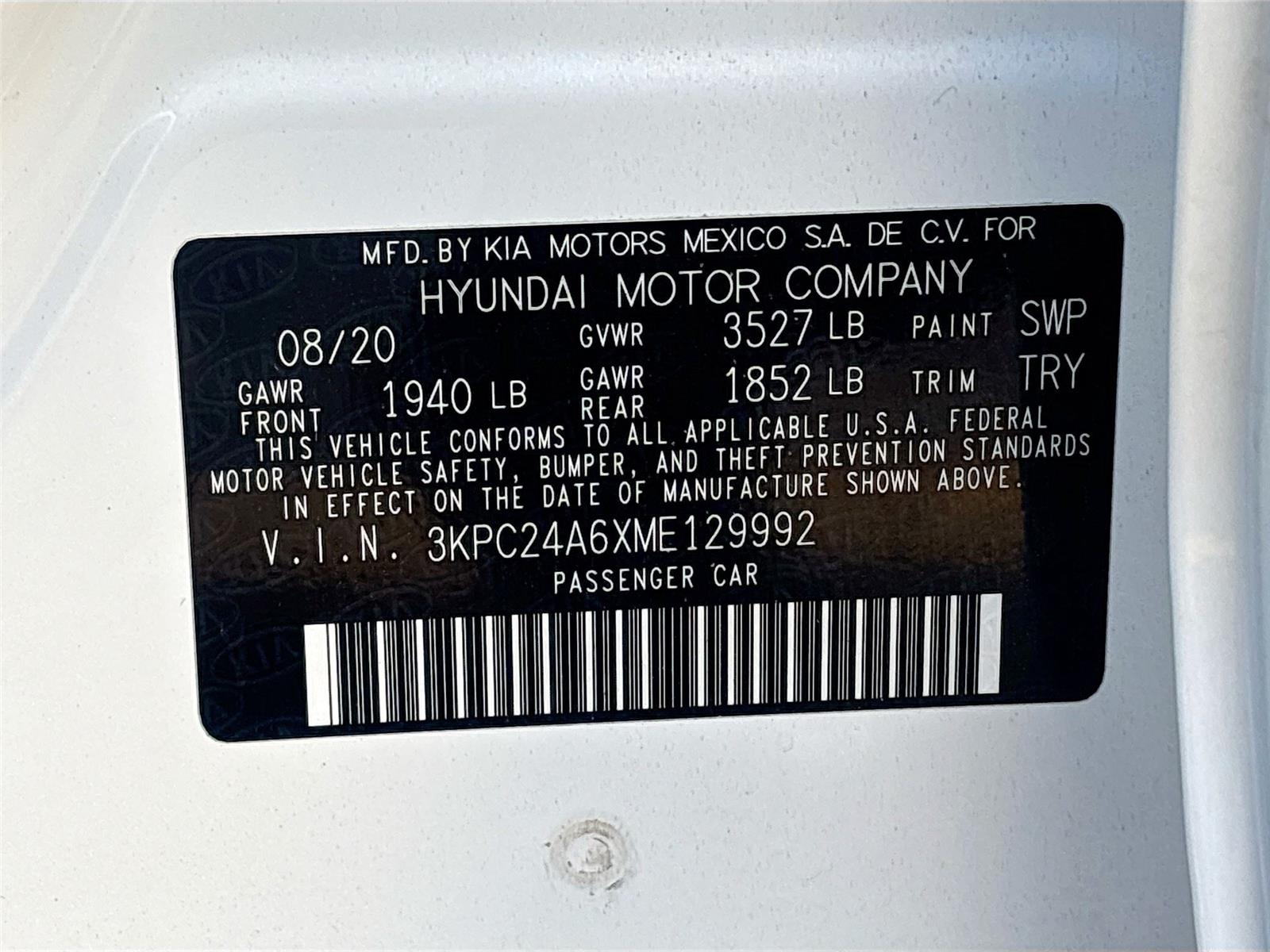 2021 Hyundai Accent SE