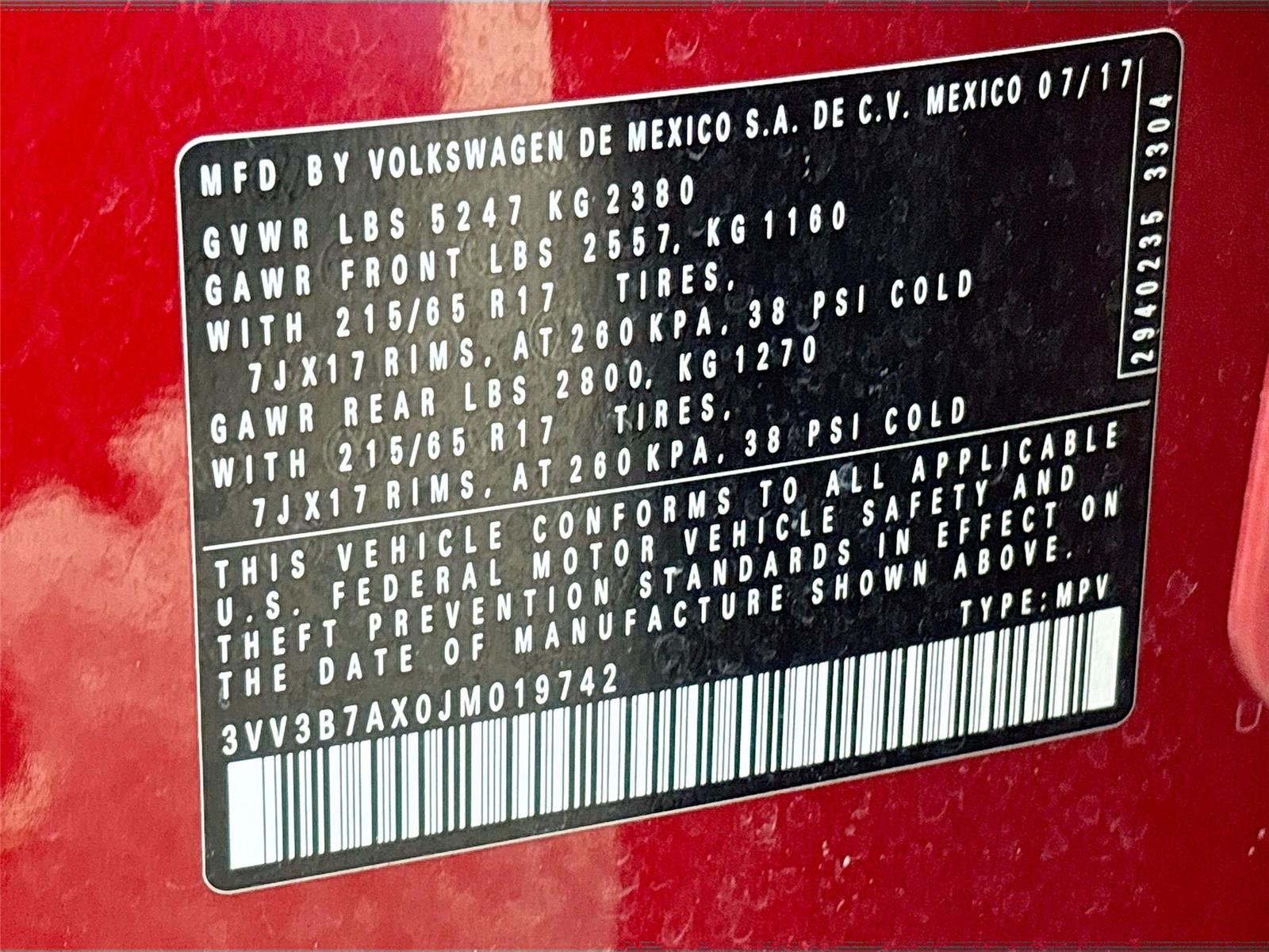 2018 Volkswagen Tiguan SE