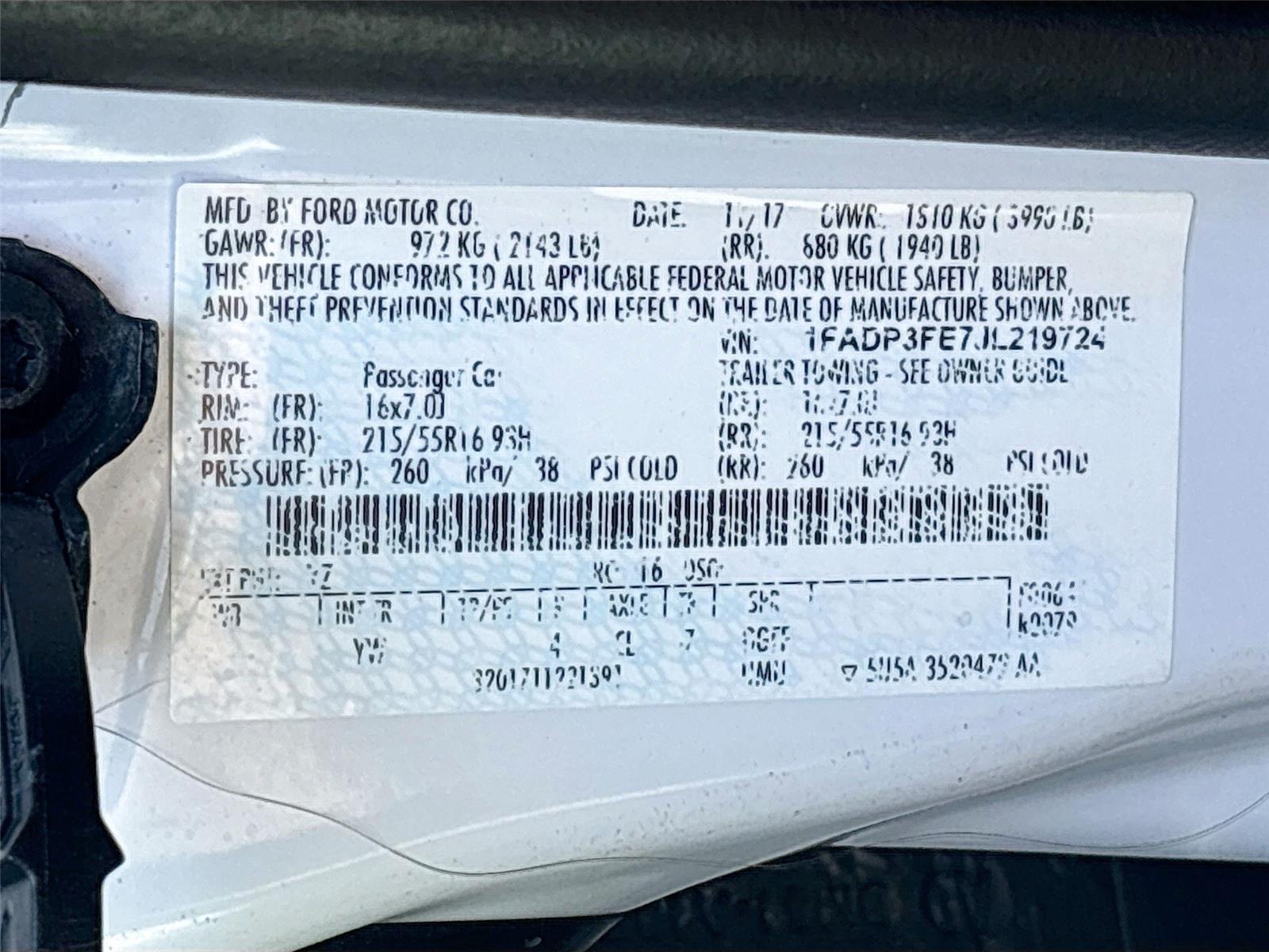2018 Ford Focus SE