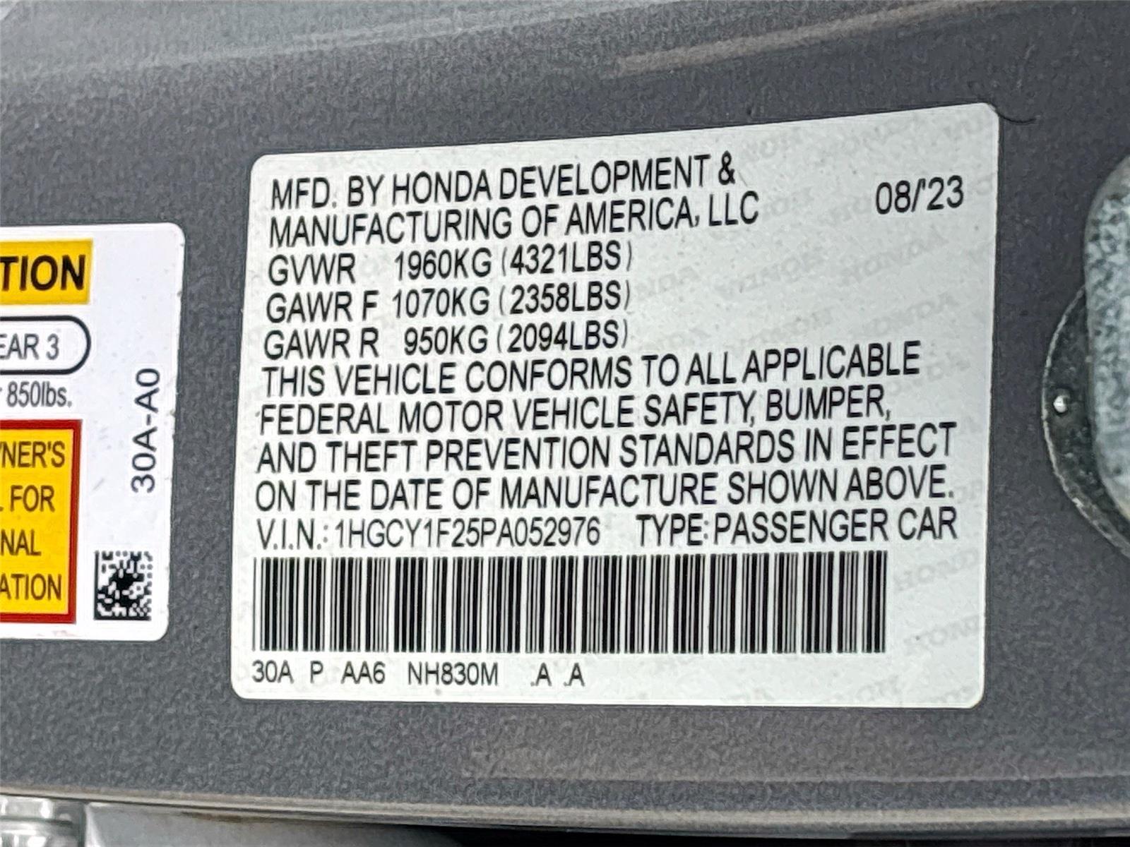 2023 Honda Accord Sedan LX