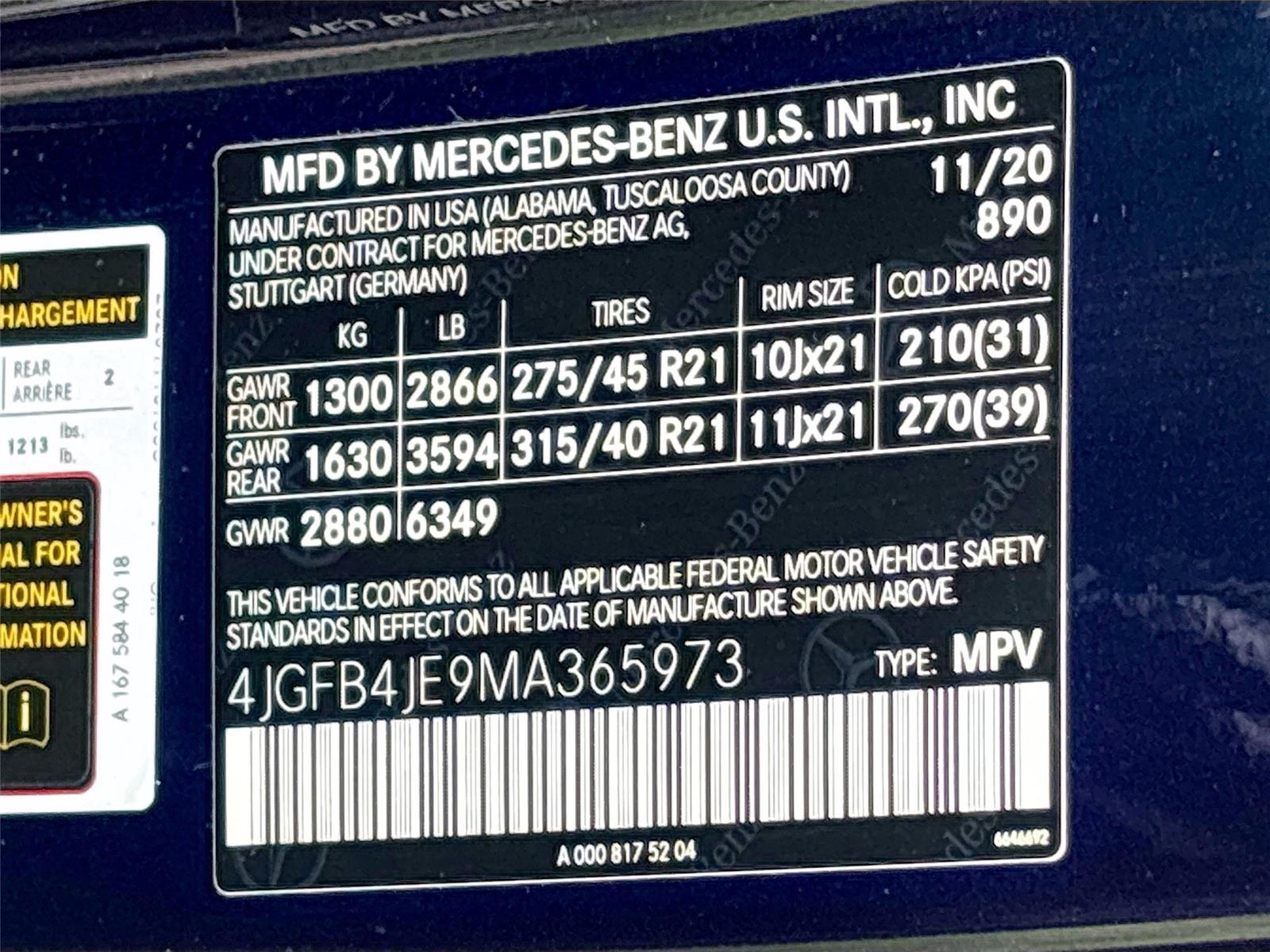 2021 Mercedes-Benz GLE GLE 350