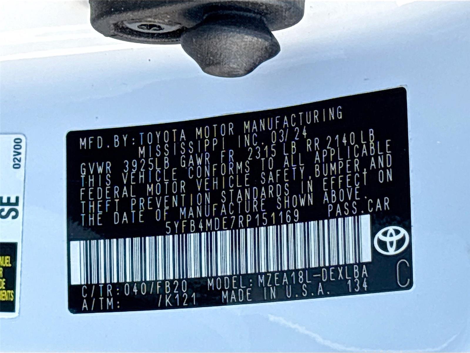2024 Toyota Corolla LE