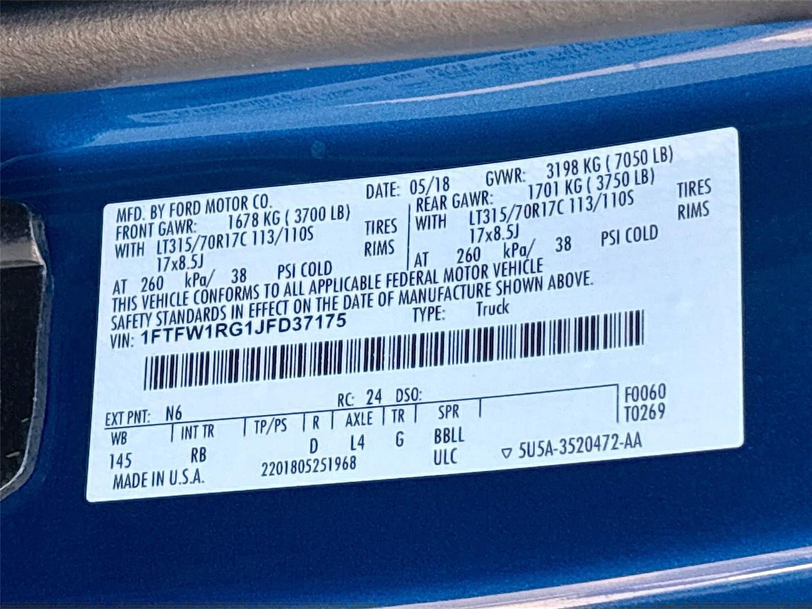 2018 Ford F-150 Raptor