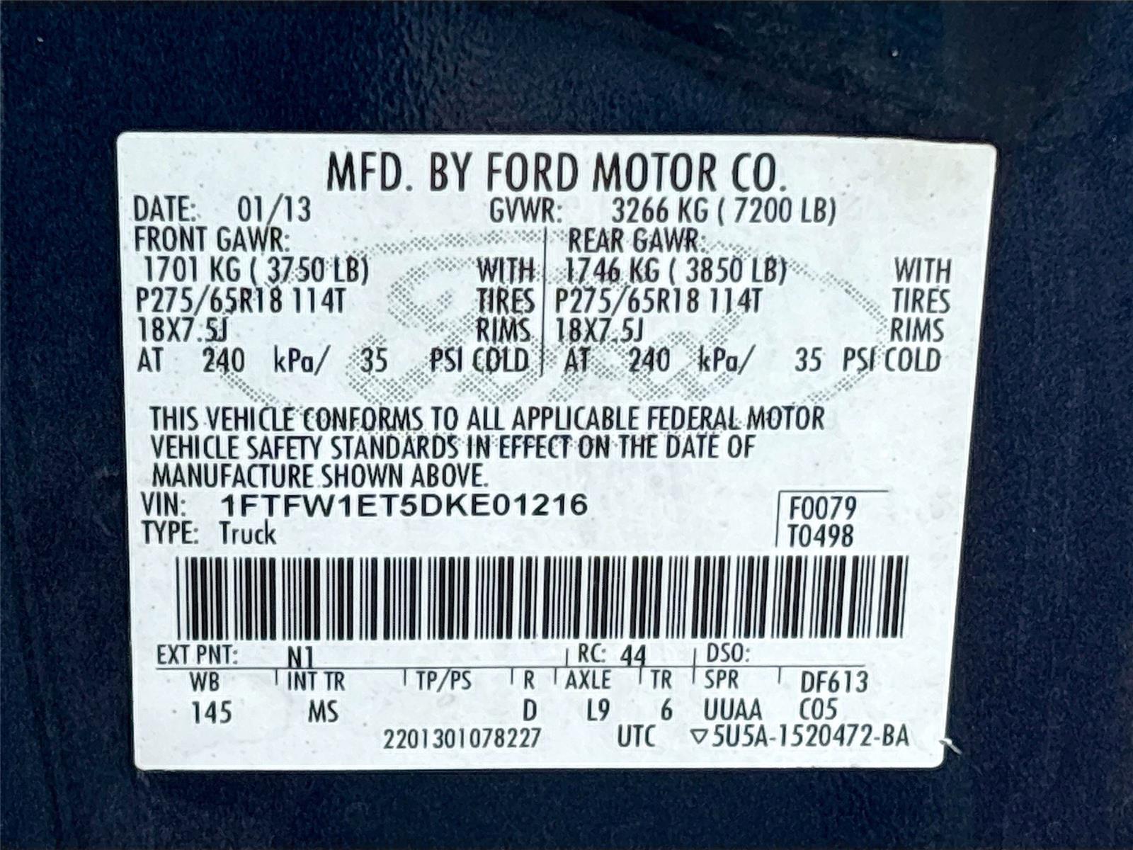2013 Ford F-150 XLT