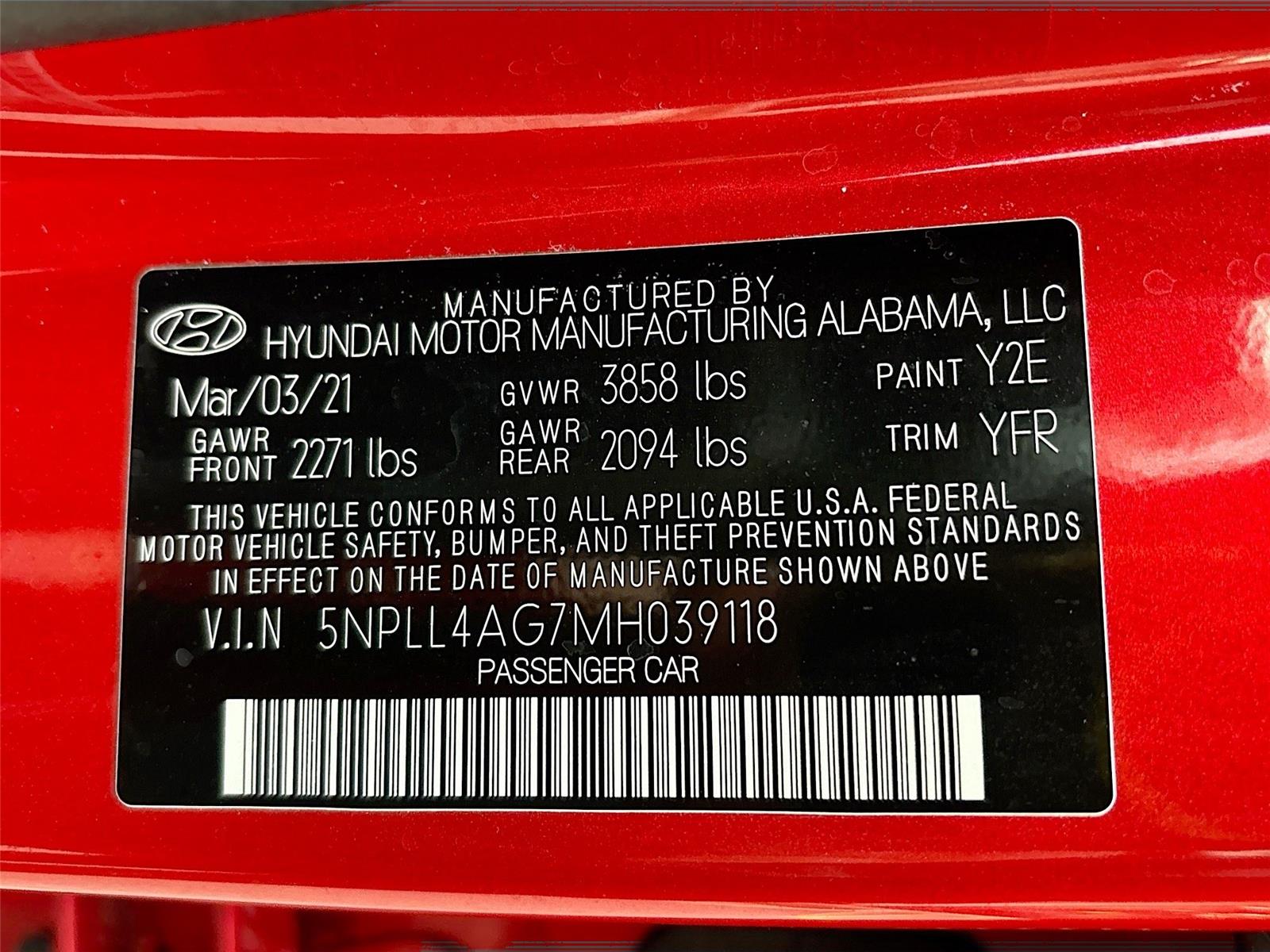 2021 Hyundai Elantra SE