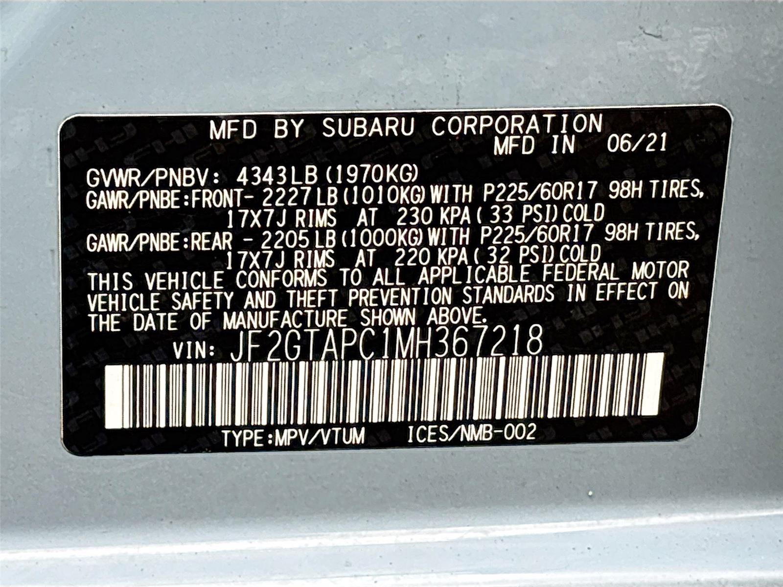 2021 Subaru Crosstrek Premium