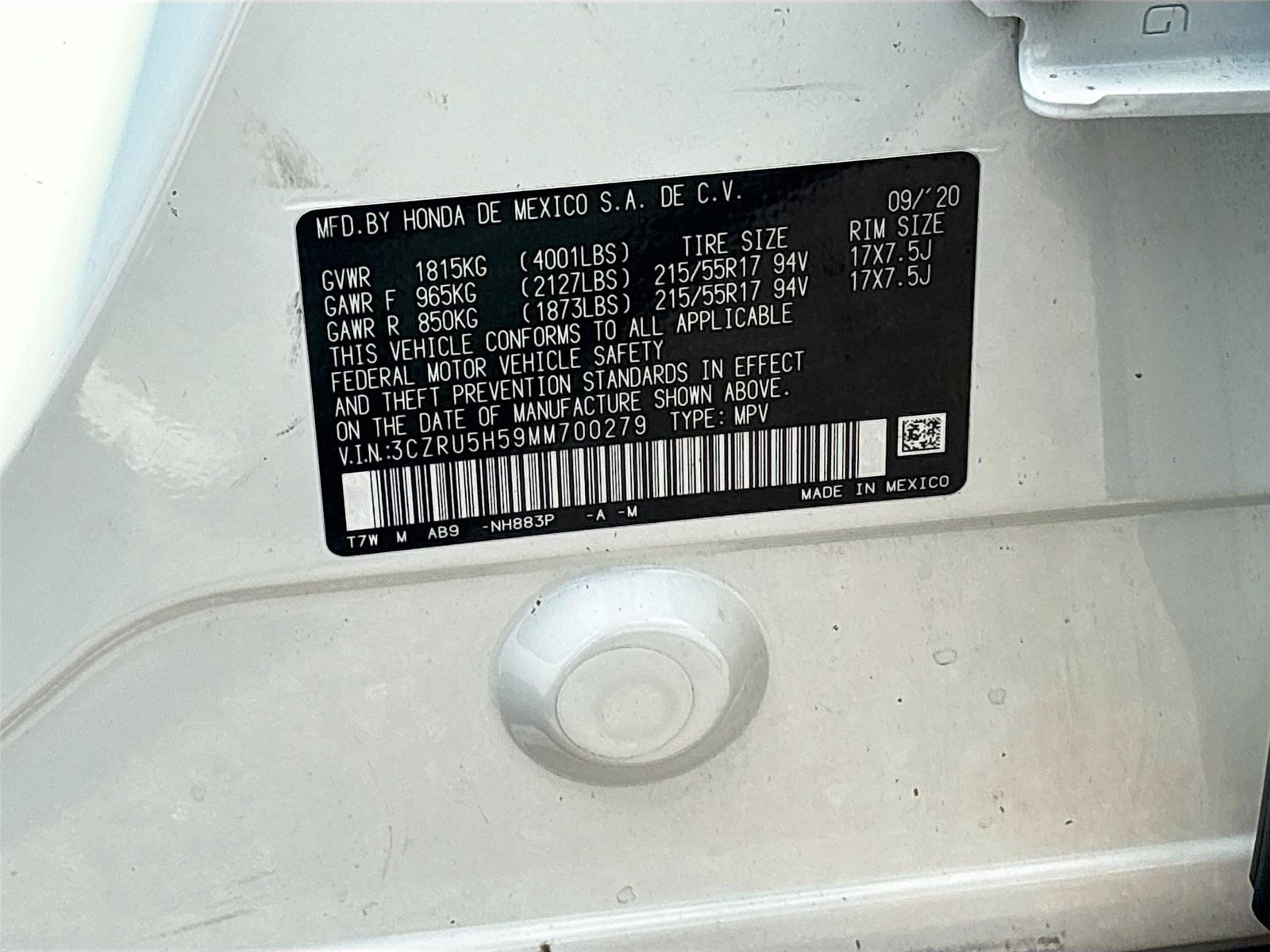 2021 Honda HR-V EX