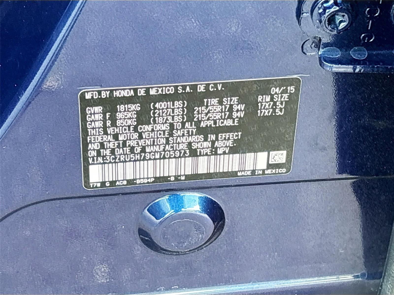 2016 Honda HR-V EX-L w/Navi