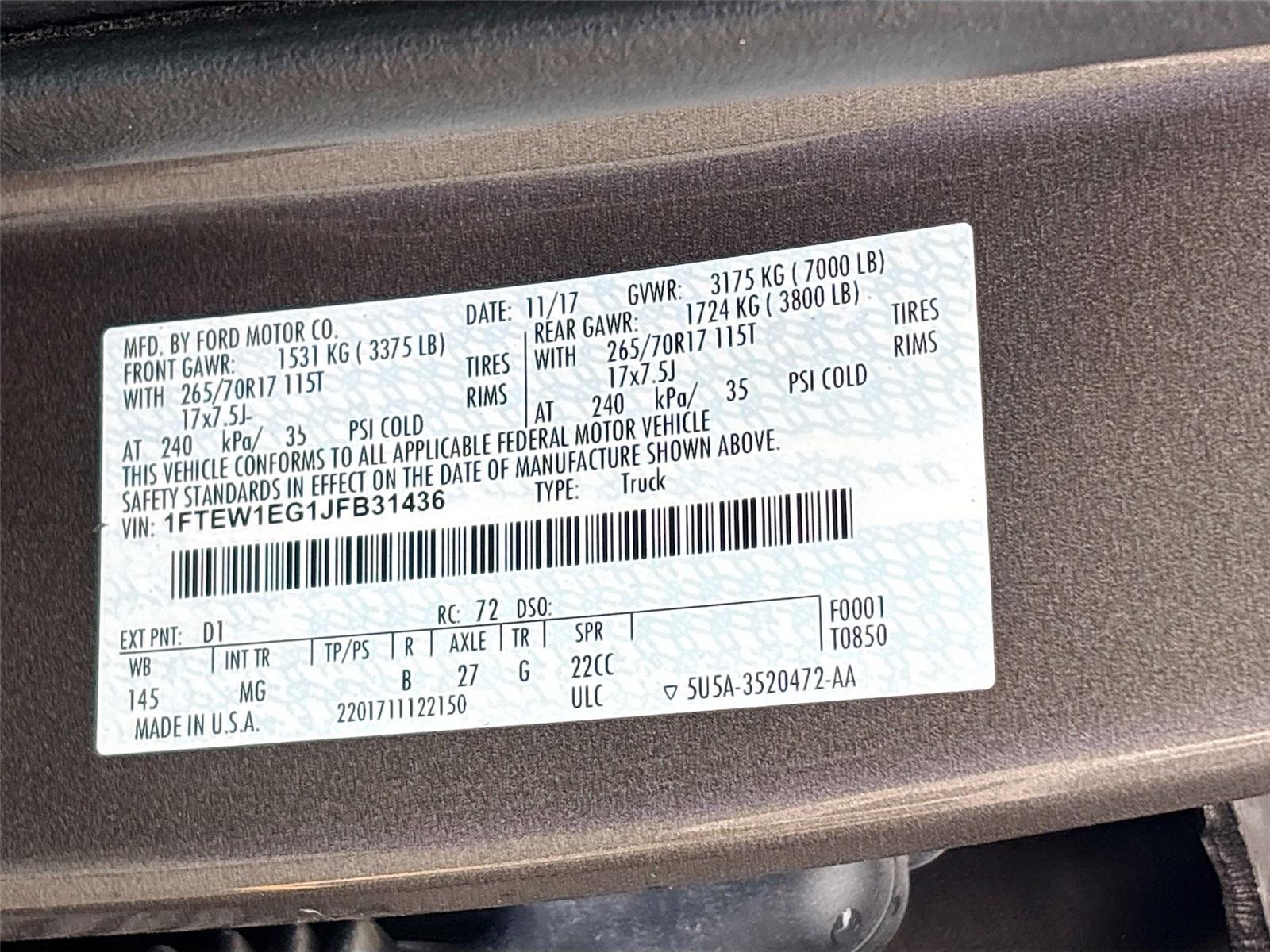 2018 Ford F-150 XLT