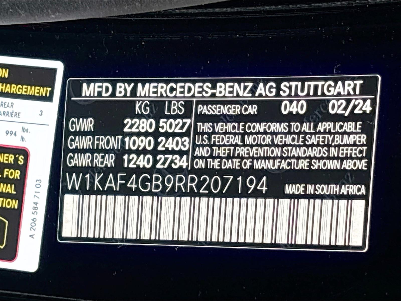 2024 Mercedes-Benz C-Class C 300