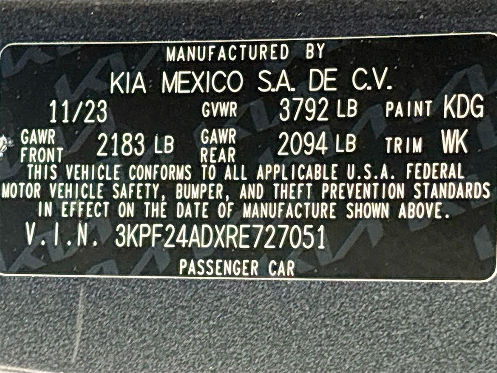 2024 Kia Forte LXS