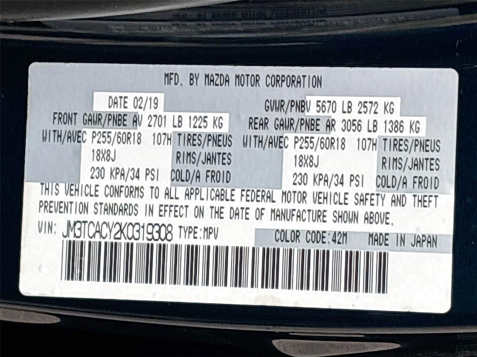 2019 Mazda CX-9 Touring