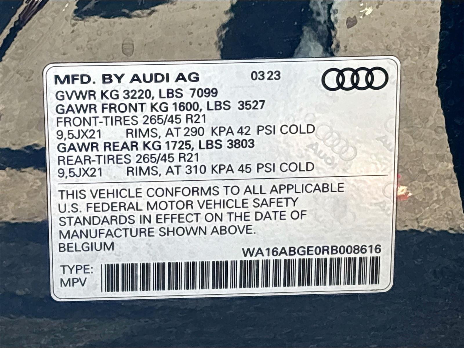 2024 Audi Q8 e-tron Prestige